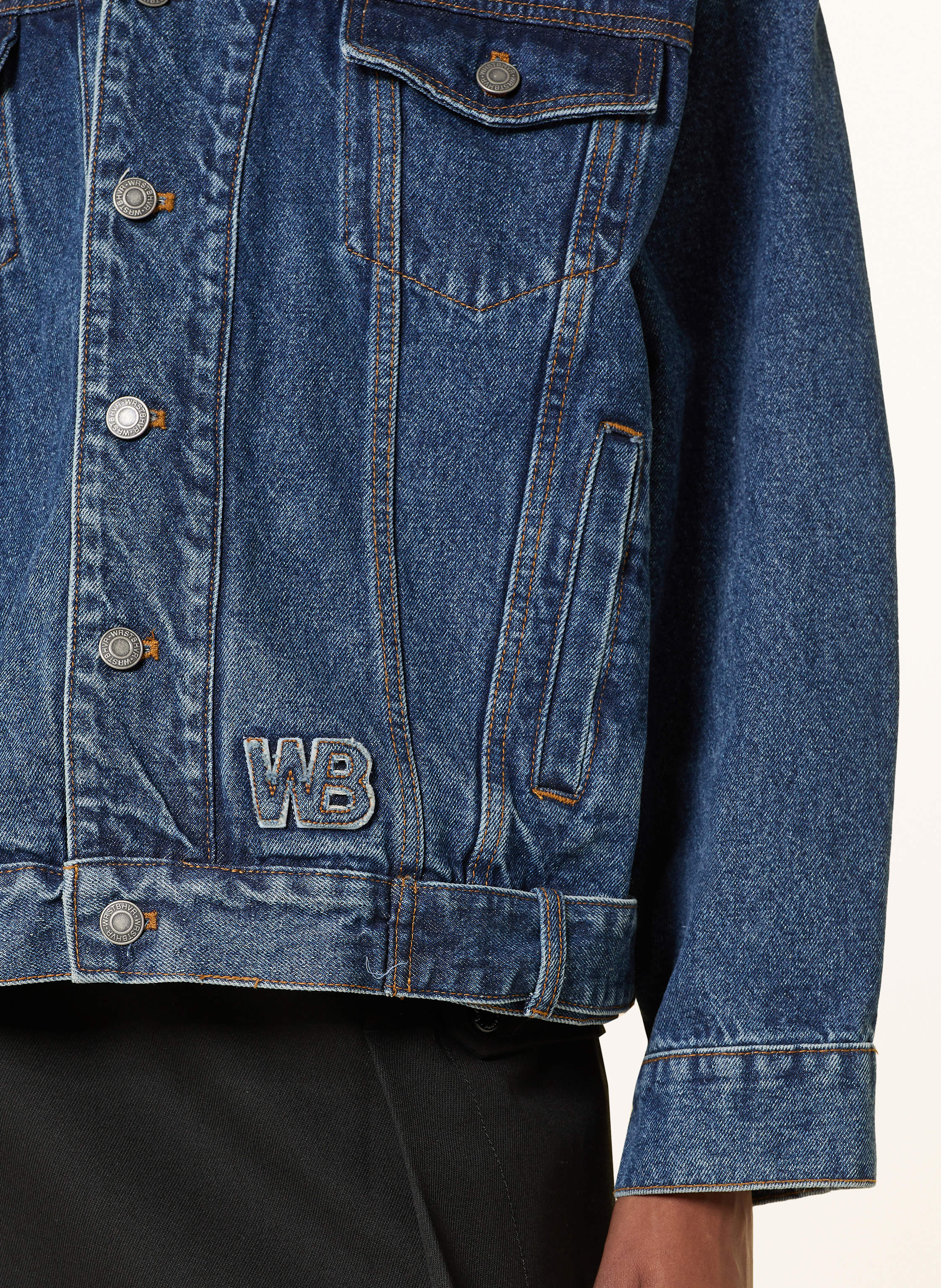 Thumbnail - Wrstbhvr Oversized-Jeansjacke Frank v2 blau