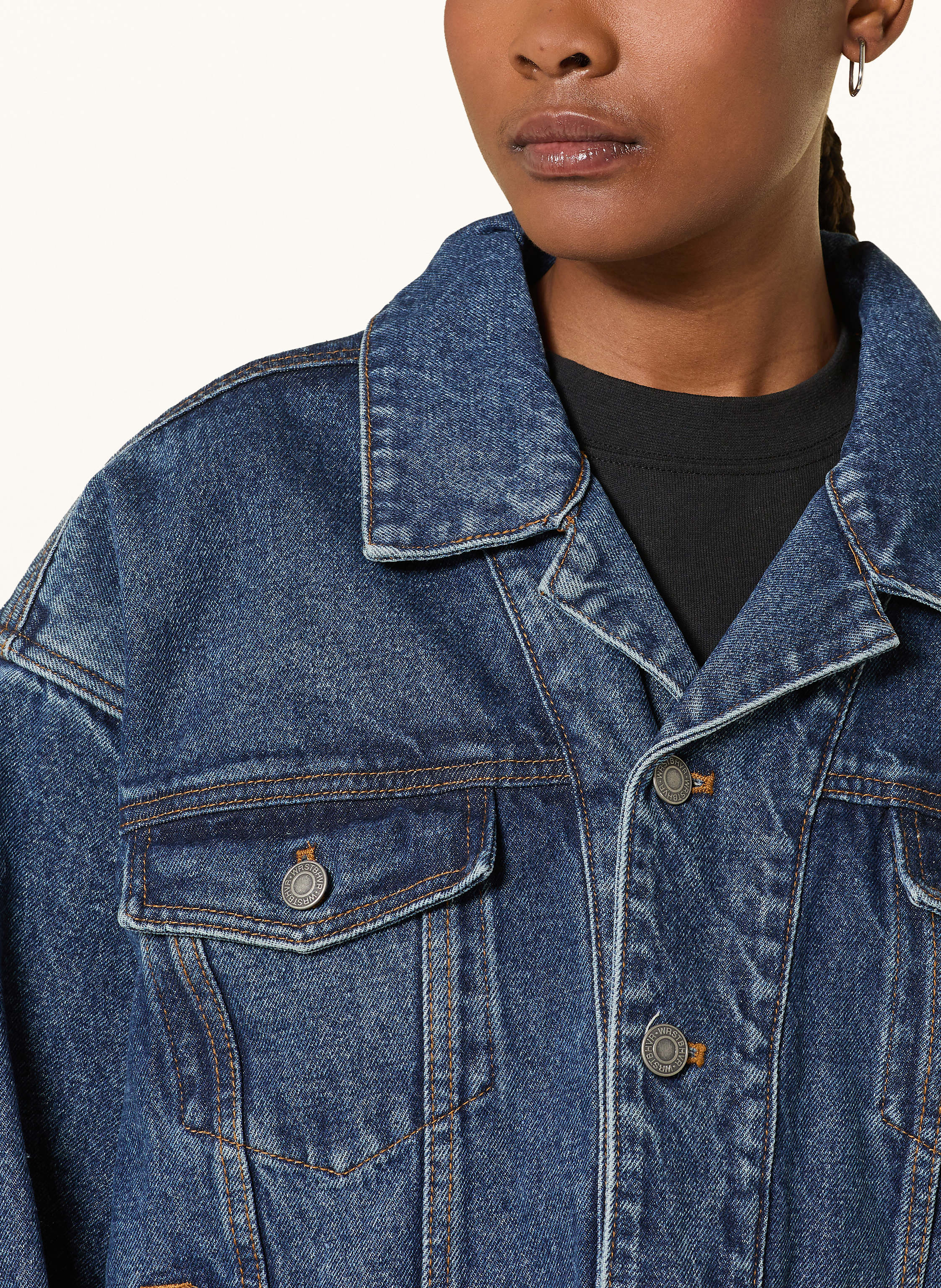 Thumbnail - Wrstbhvr Oversized-Jeansjacke Frank v2 blau