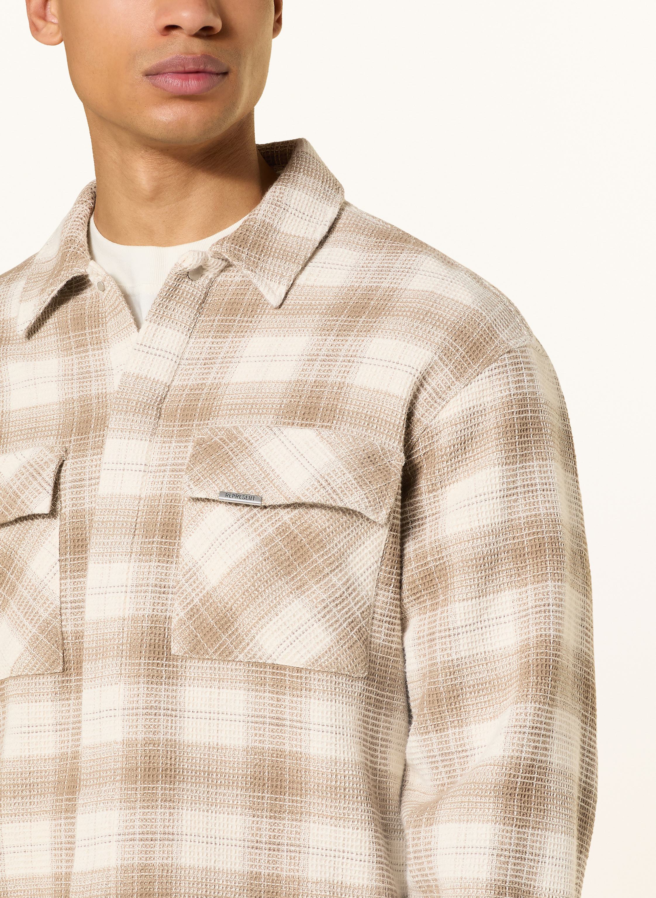 Thumbnail - Represent Flanell-Overshirt braun