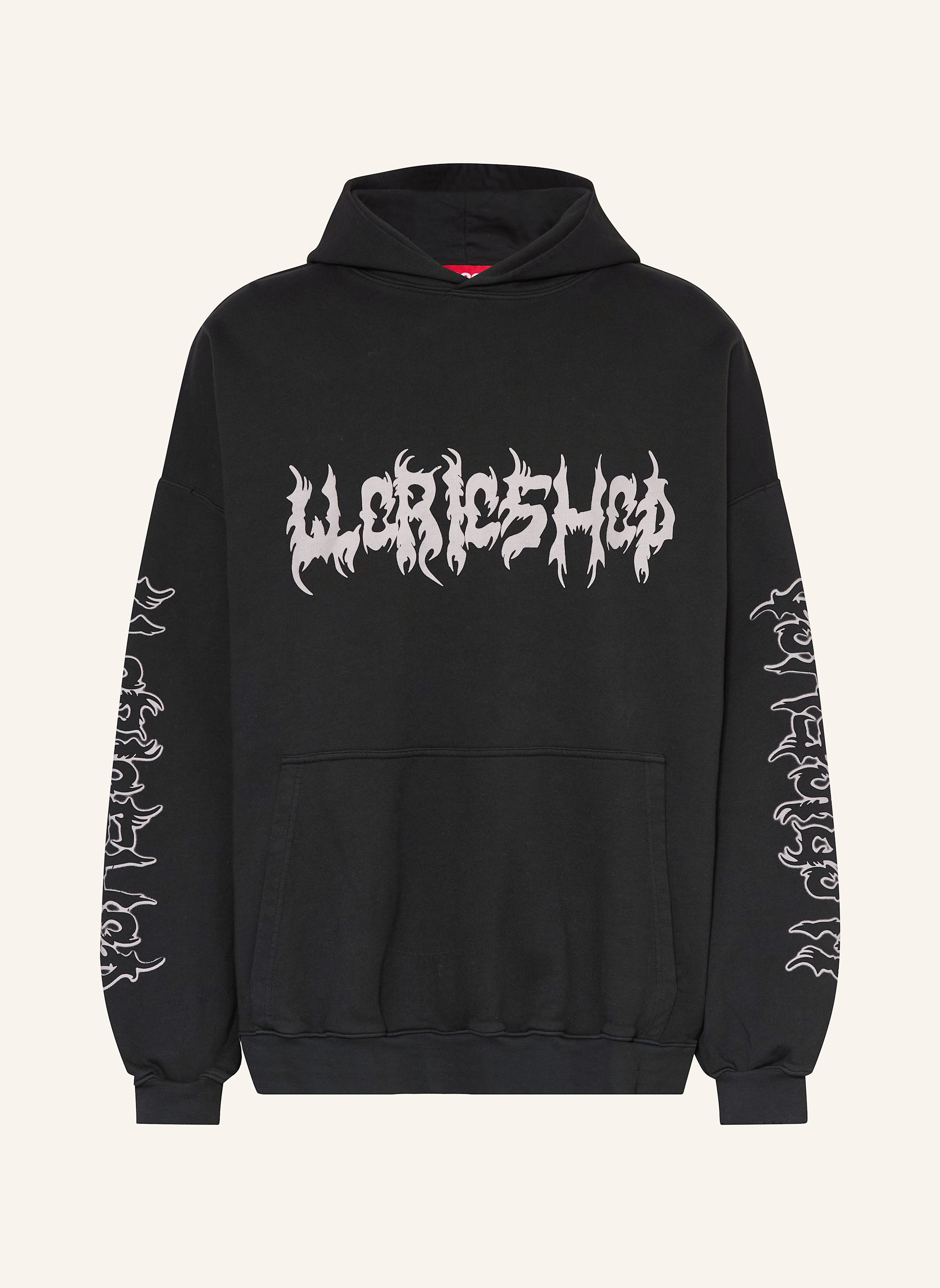 032c FAITHLESS oversized hoodie in black