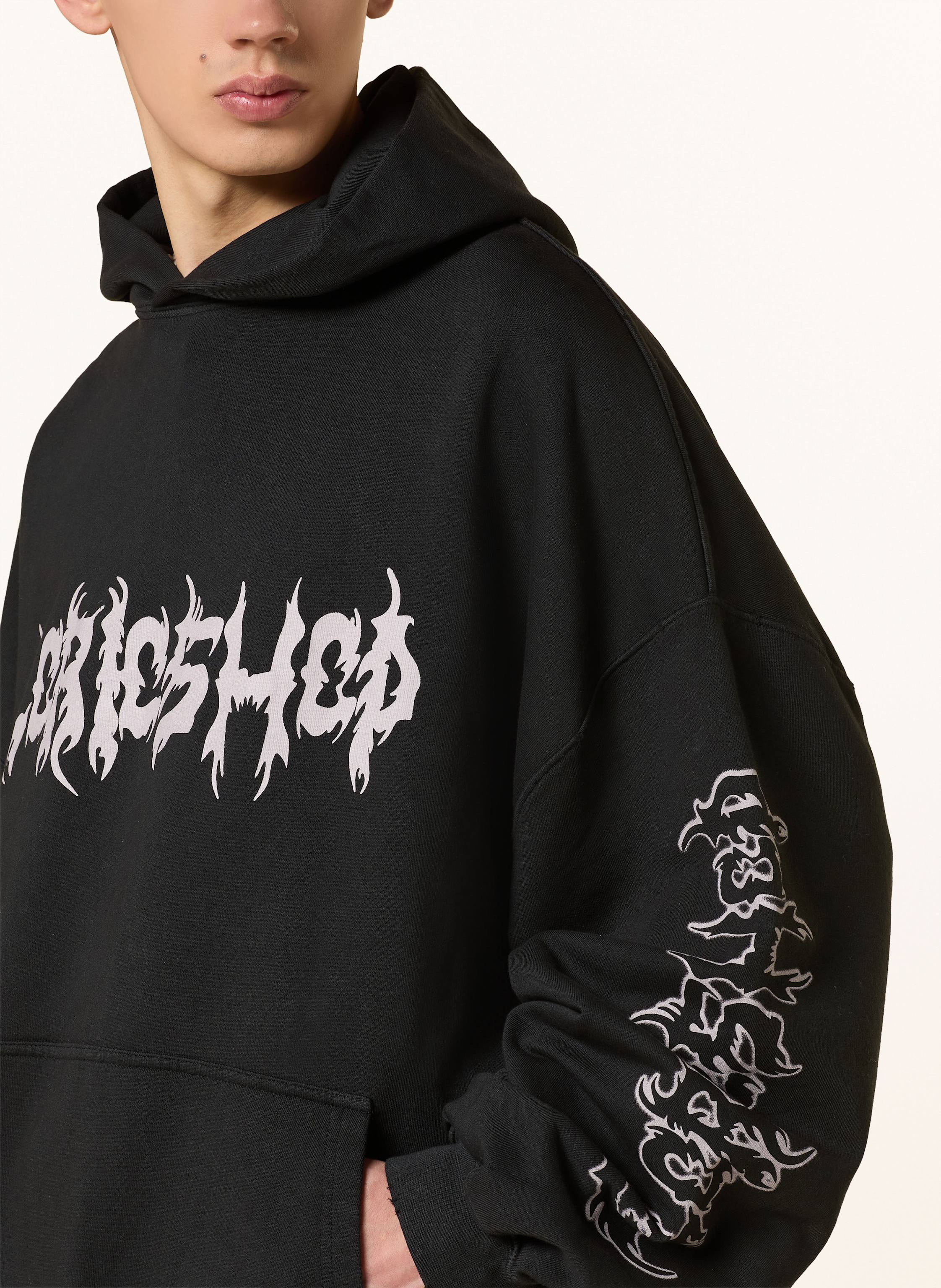 Thumbnail - 032c Oversized-Hoodie Faithless schwarz