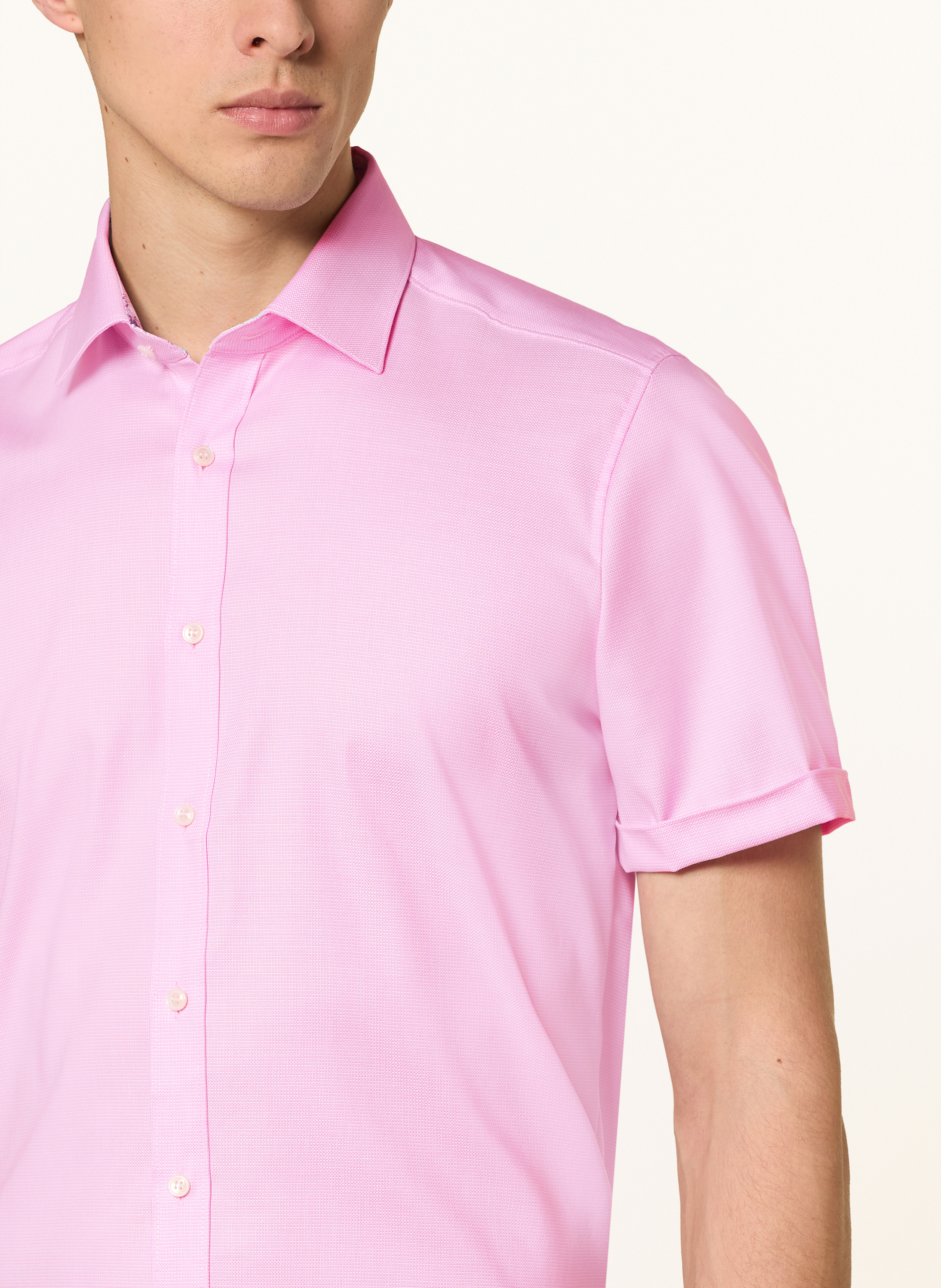 Thumbnail - Olymp Kurzarm-Hemd Level Five Body Fit pink
