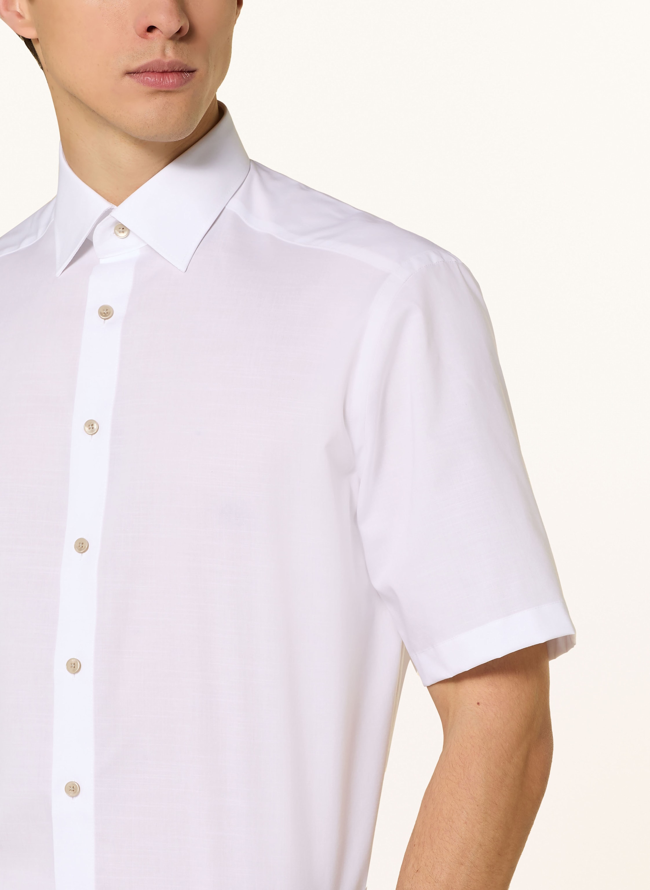 Thumbnail - Olymp Kurzarm-Hemd Luxor Comfort Fit weiss