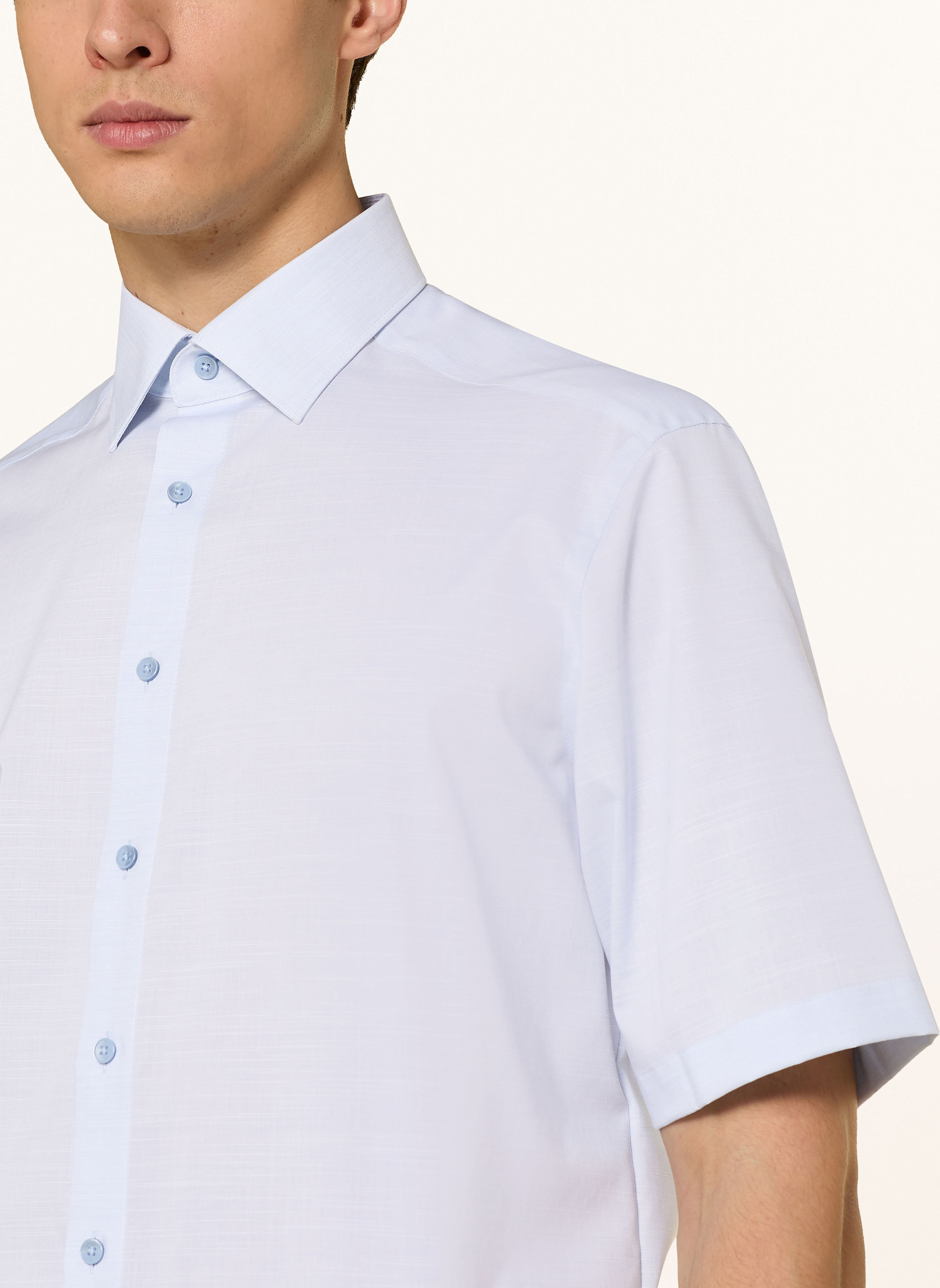 Thumbnail - Olymp Kurzarm-Hemd Luxor Comfort Fit blau