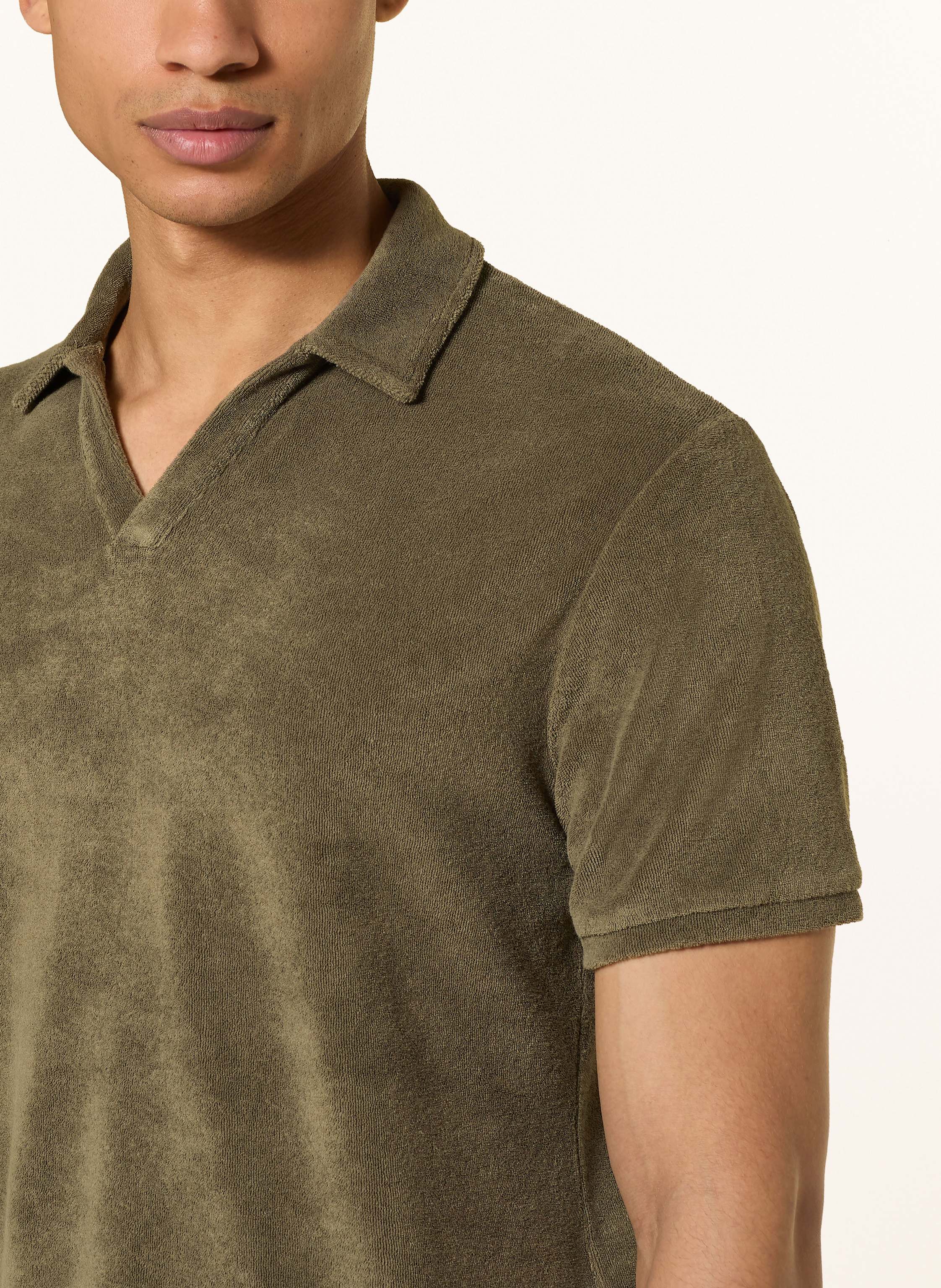 Thumbnail - Juvia Frottee-Poloshirt gruen