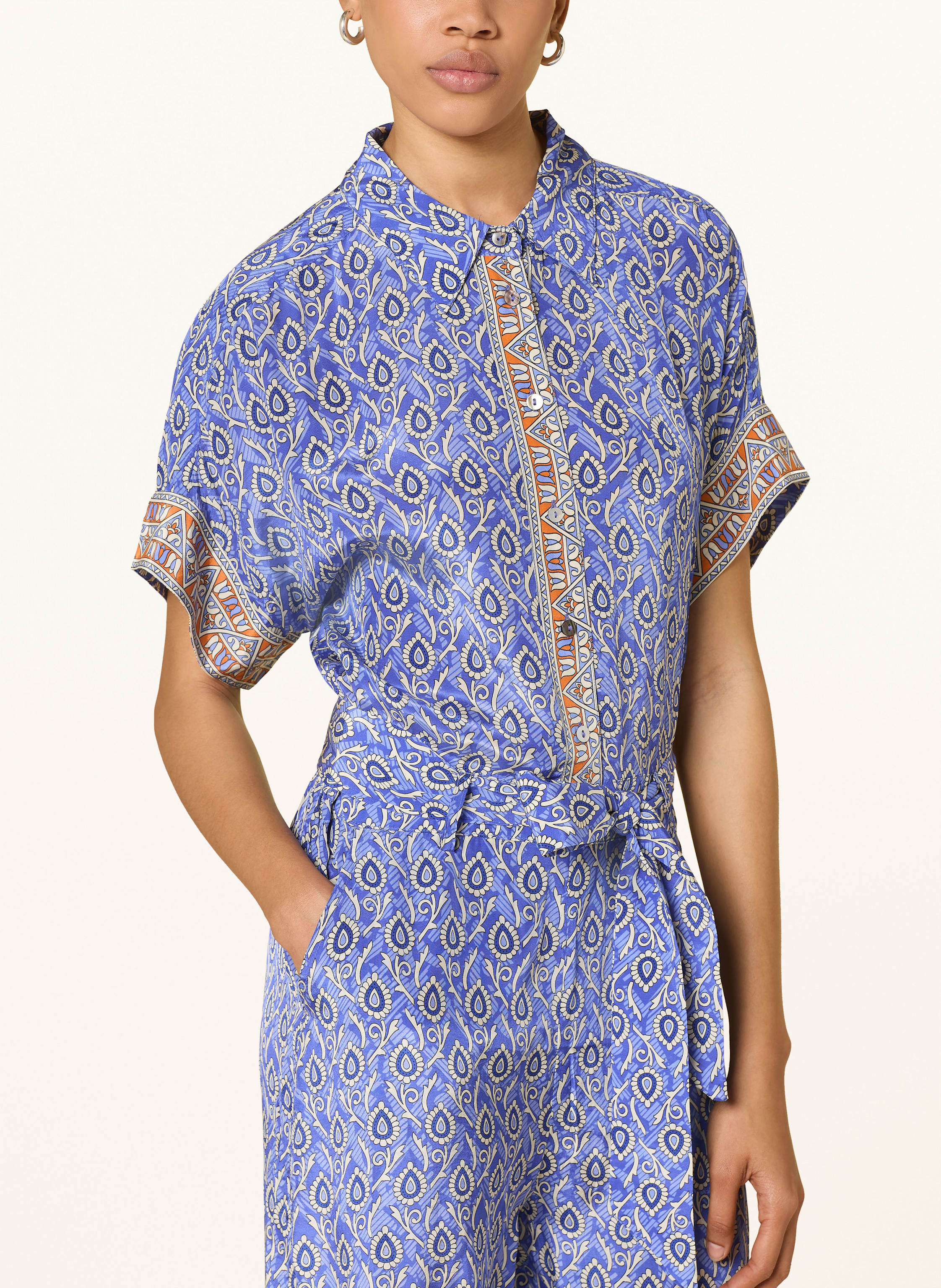 Thumbnail - Lollys Laundry Satin-Jumpsuit Mathildell blau