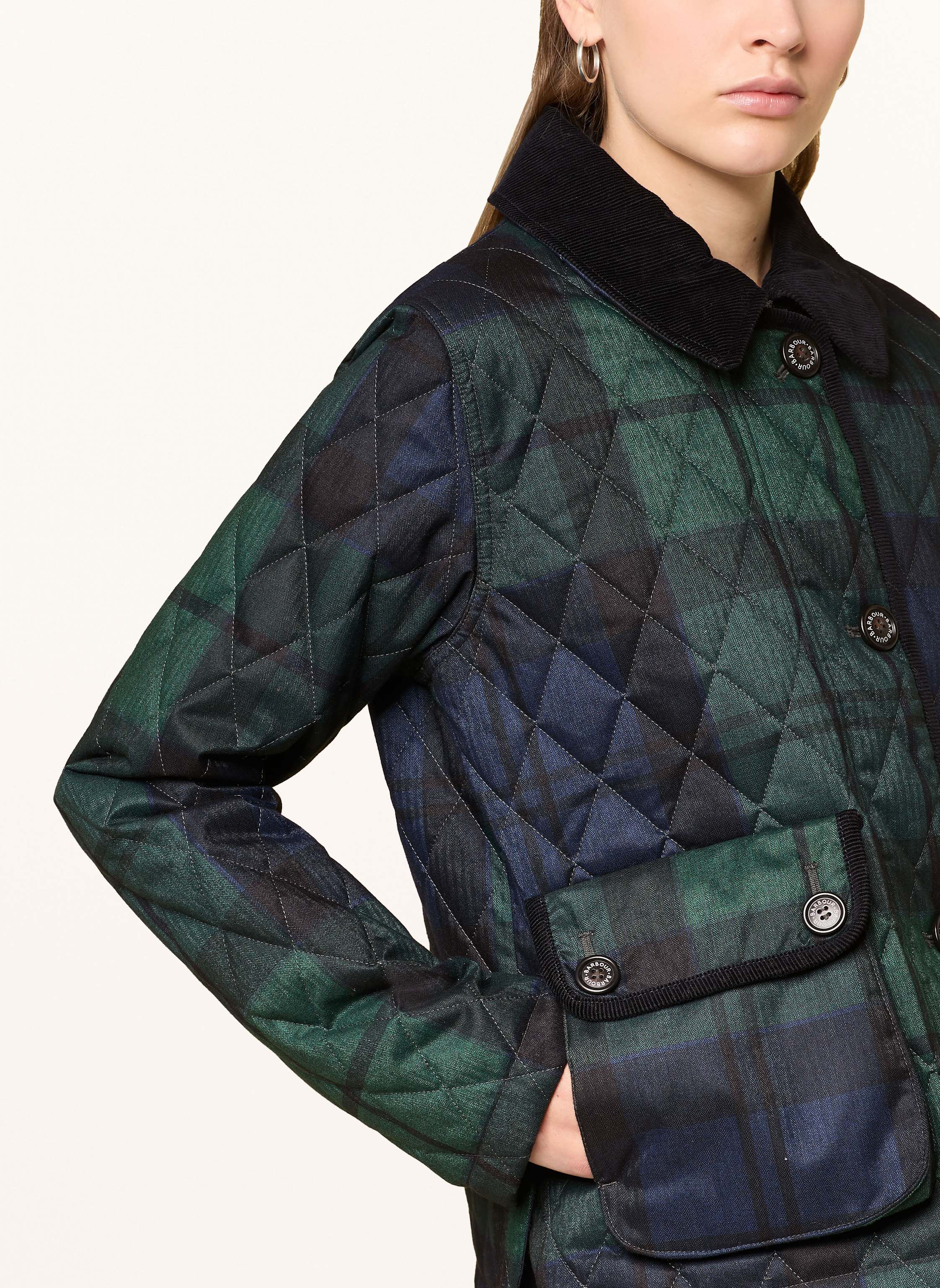 Thumbnail - Barbour Steppjacke Loudon blau