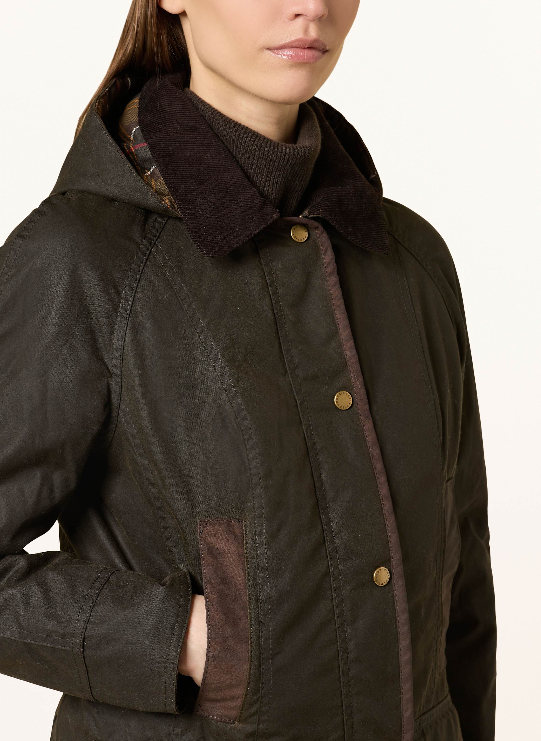Thumbnail - Barbour Parka Bower Wax gruen