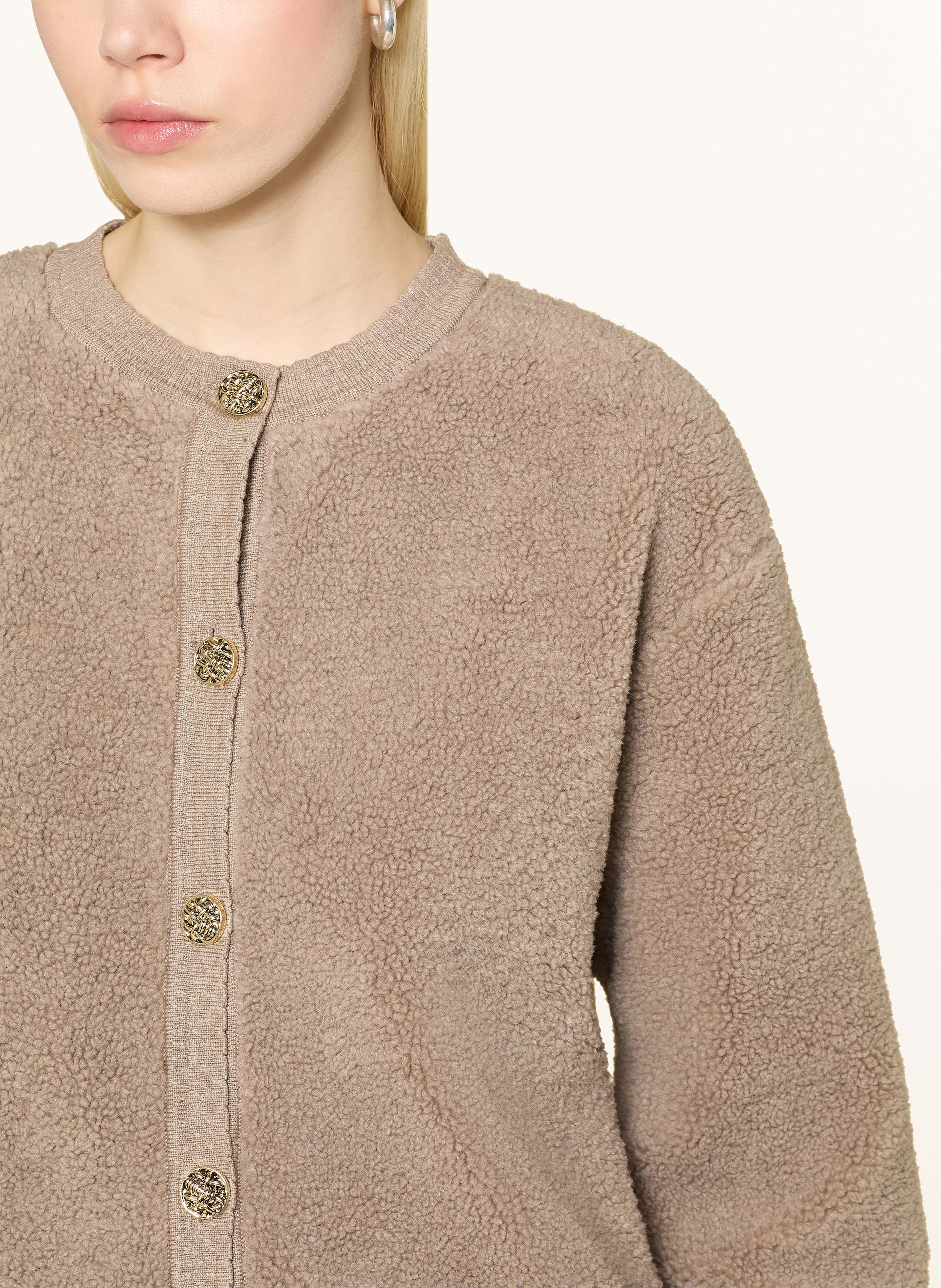 Thumbnail - Neo Noir Teddyfell-Jacke beige