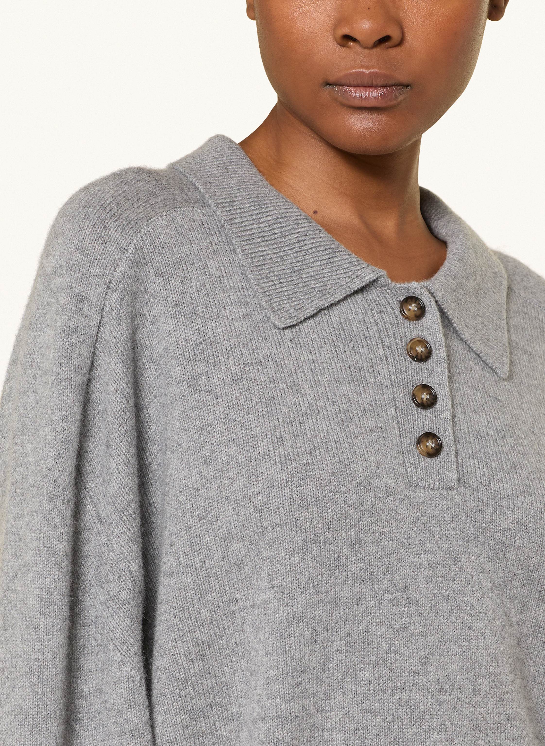 Thumbnail - Loulou Studio Cashmere-Pullover Homere grau