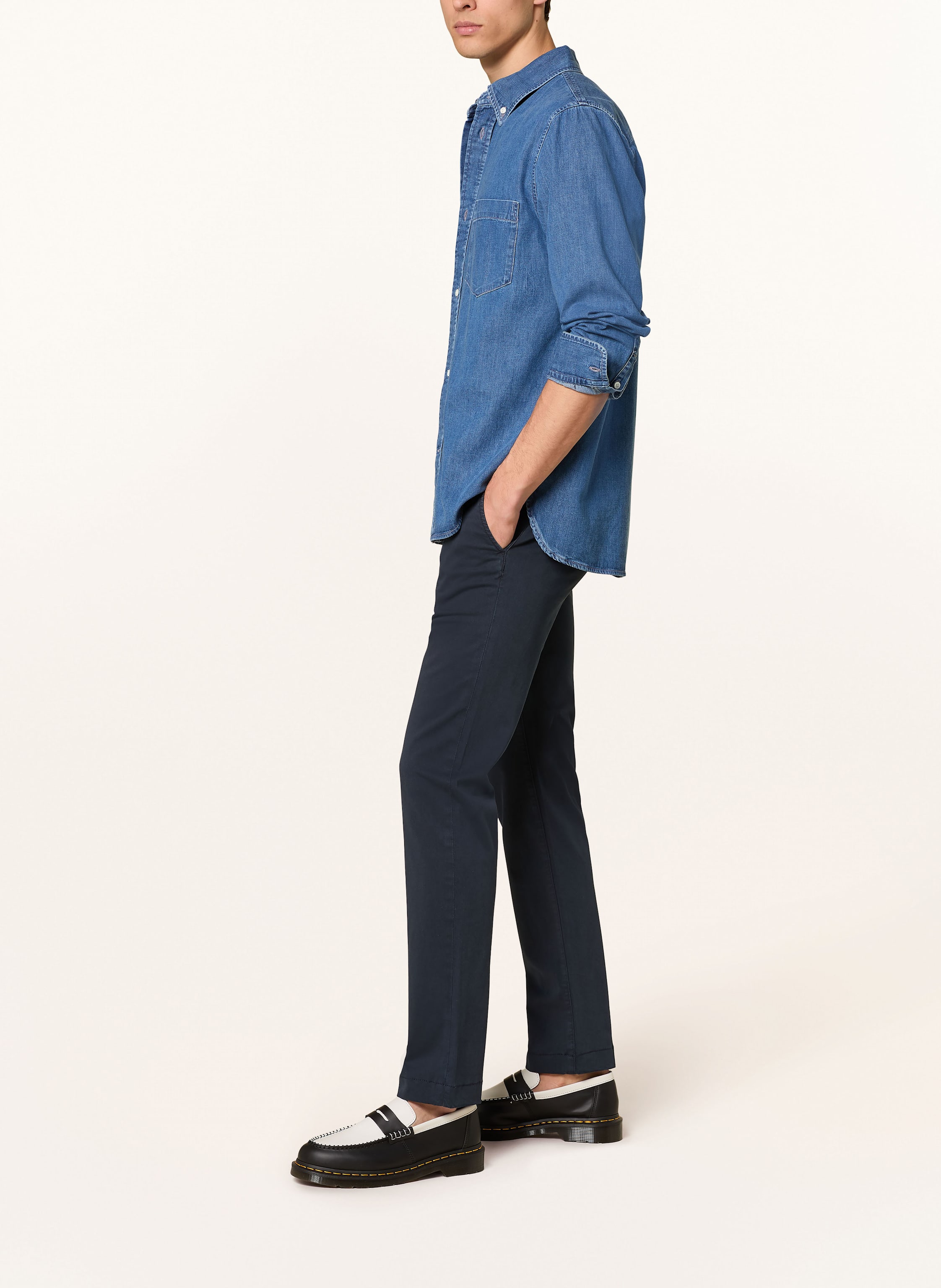 Thumbnail - Jacob Cohen Chino Bobby Slim Fit blau