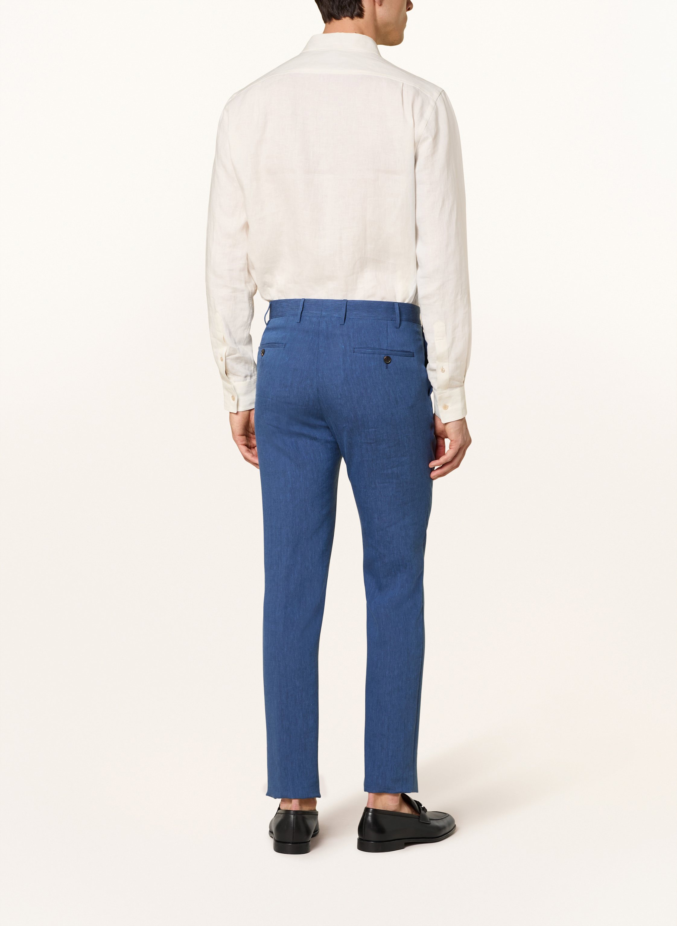 Thumbnail - Corneliani Anzughose Extra Slim Fit Mit Leinen blau