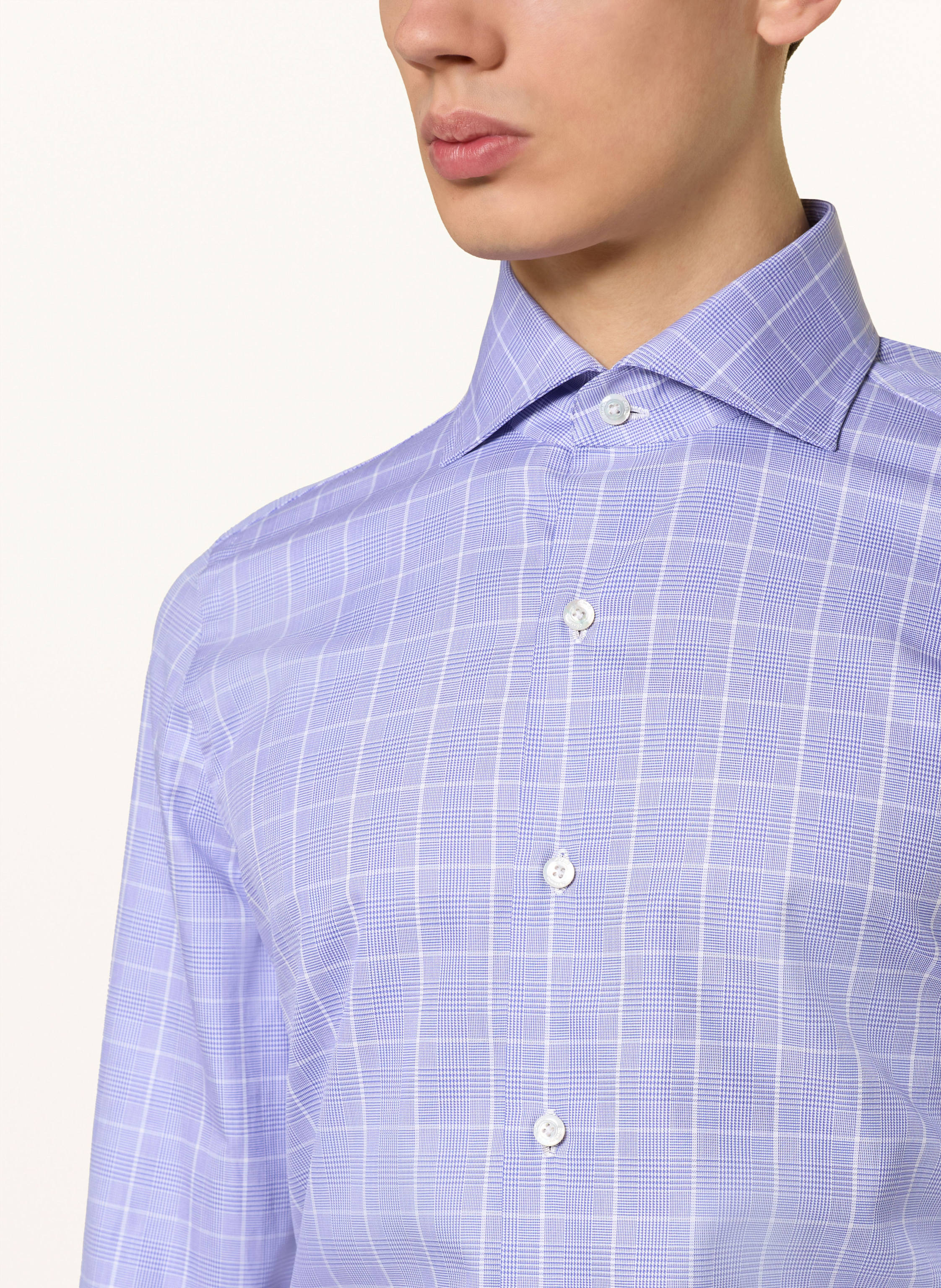 Thumbnail - Finamore 1925 Hemd Napoli Regular Fit blau