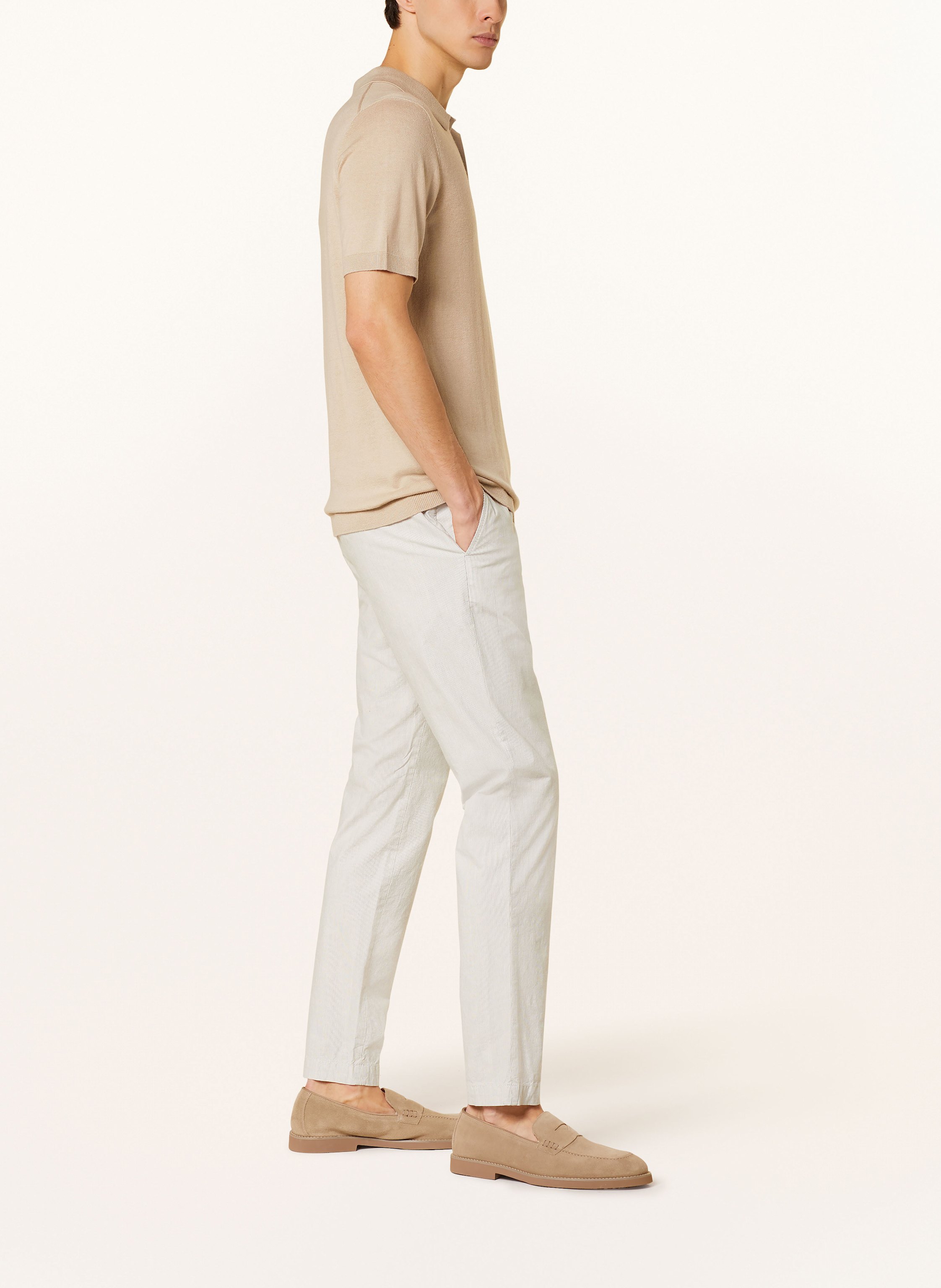 Thumbnail - Alberto Chino Jump Im Jogging-Stil Slim Fit weiss