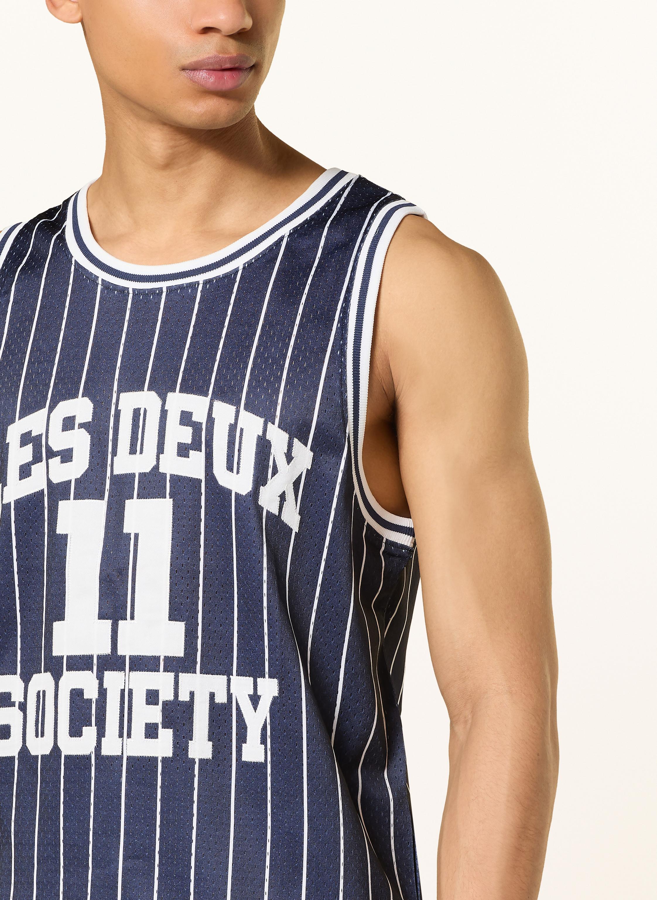 Thumbnail - Les Deux Tanktop Silas Aus Mesh blau