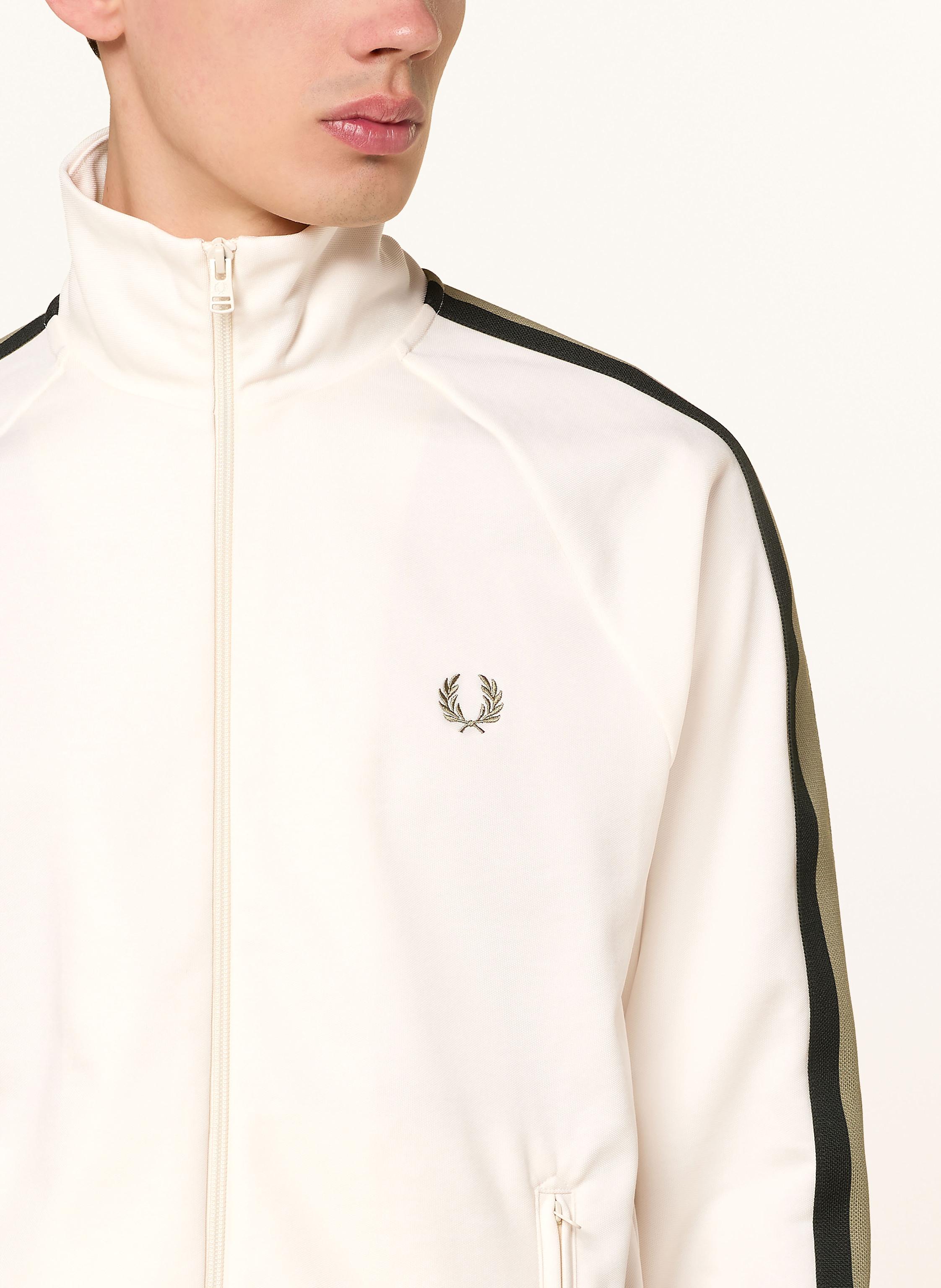 Thumbnail - Fred Perry Jerseyjacke weiss