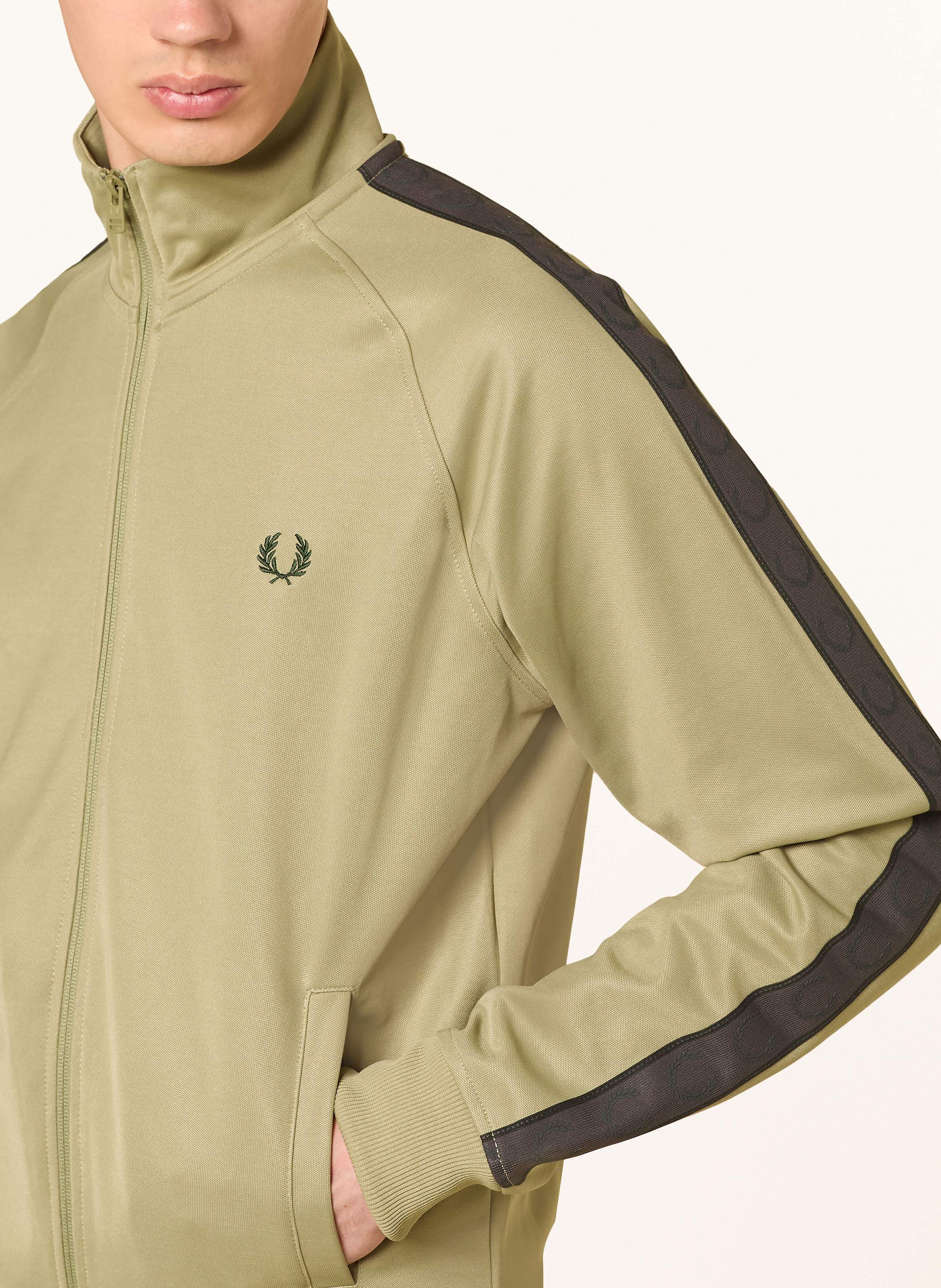 Thumbnail - Fred Perry Trainingsjacke gruen