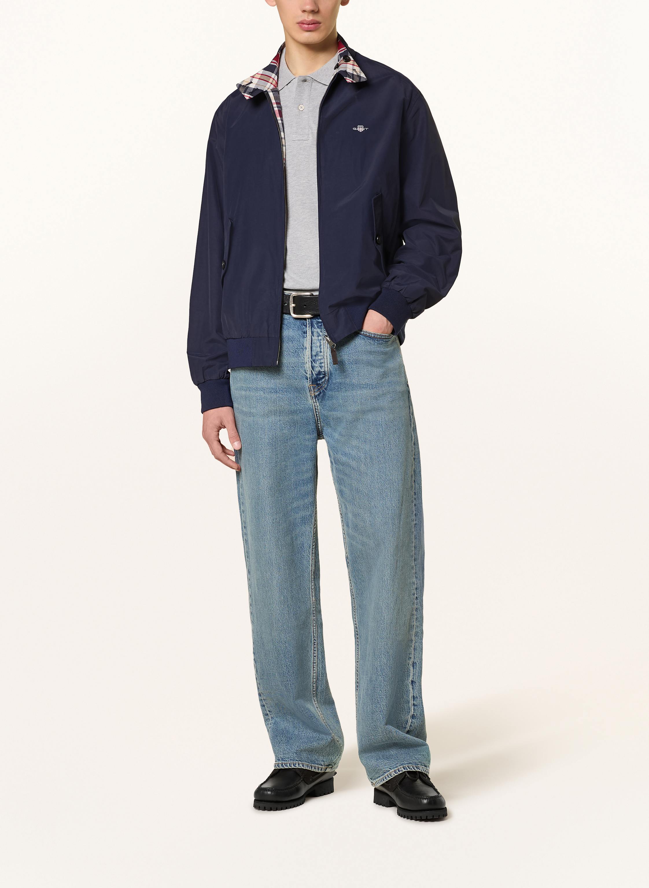 Thumbnail - Gant Piqué-Poloshirt grau