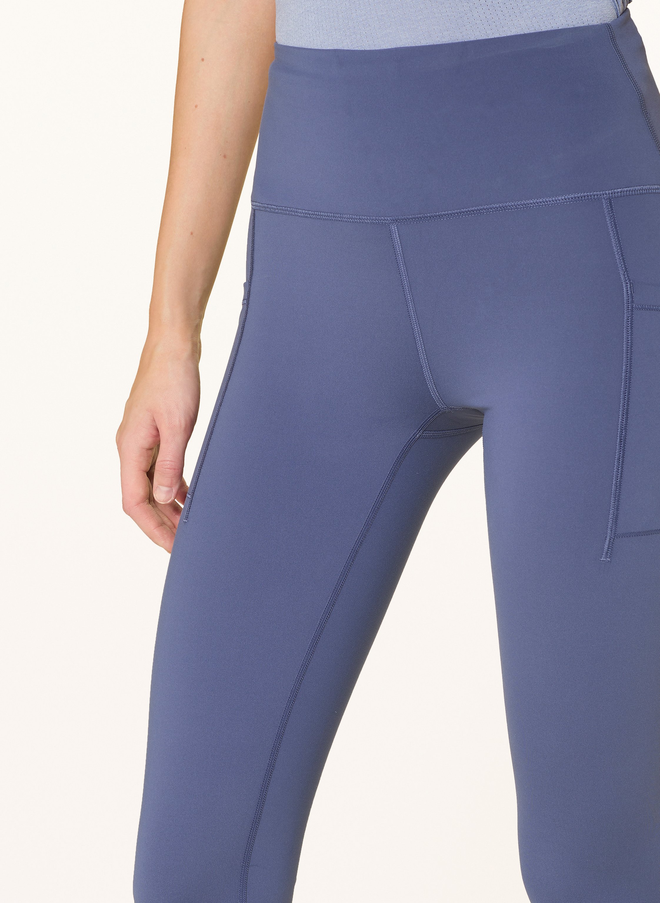 Thumbnail - New Balance Tights Sleek Pocket High Rise blau