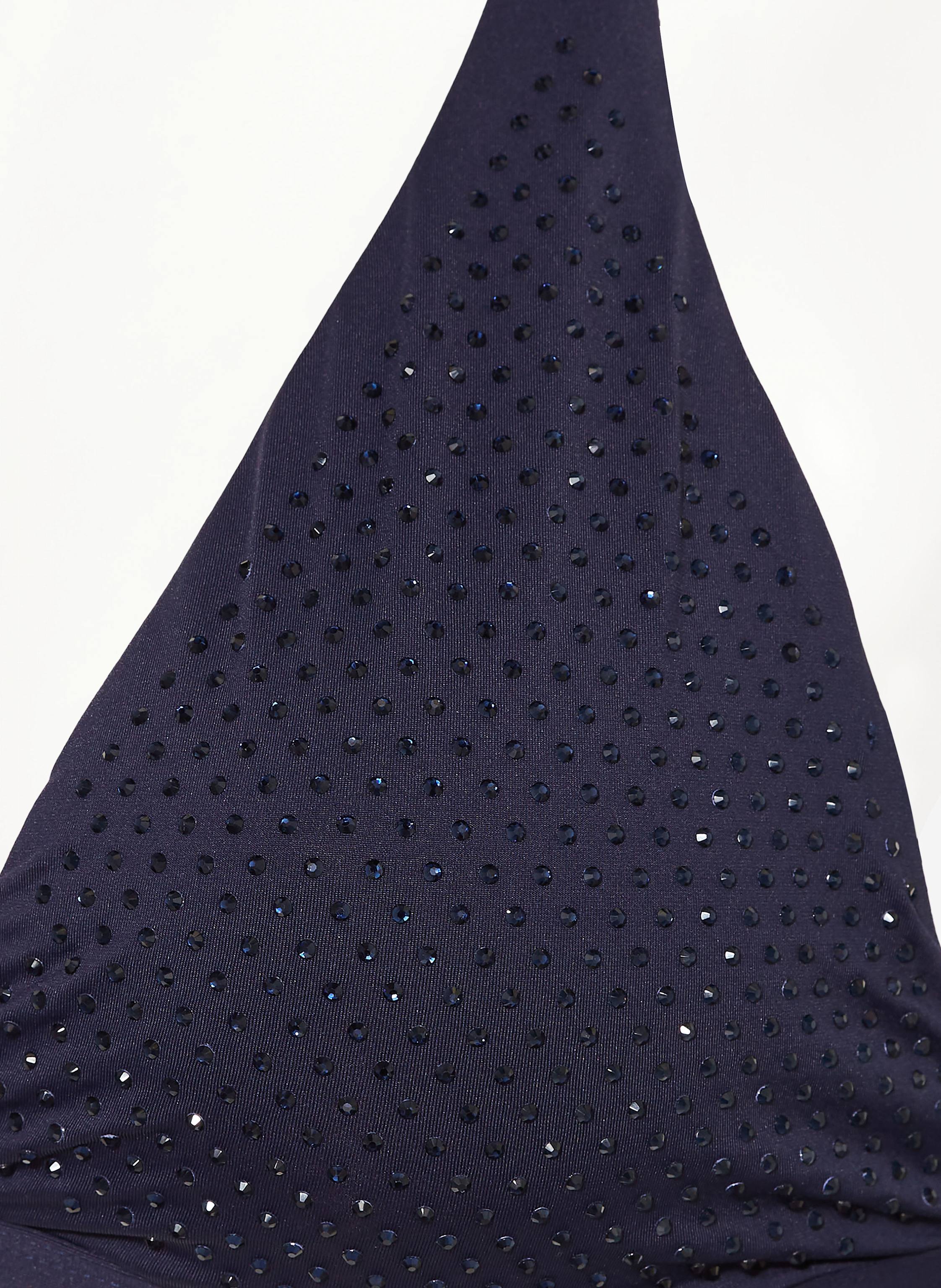 Thumbnail - Vilebrequin Neckholder-Bikini-Top Sparkling Relief Flecha Mit Schmucksteinen blau