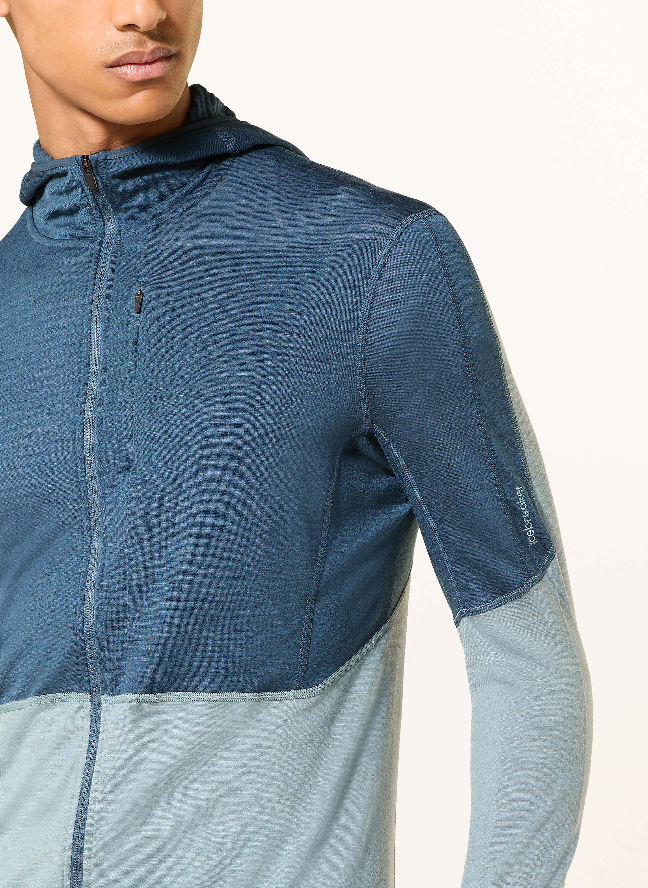 Thumbnail - Icebreaker Midlayer-Jacke Merino Blend Realfleece™ Desceder Mit Merinowolle blau