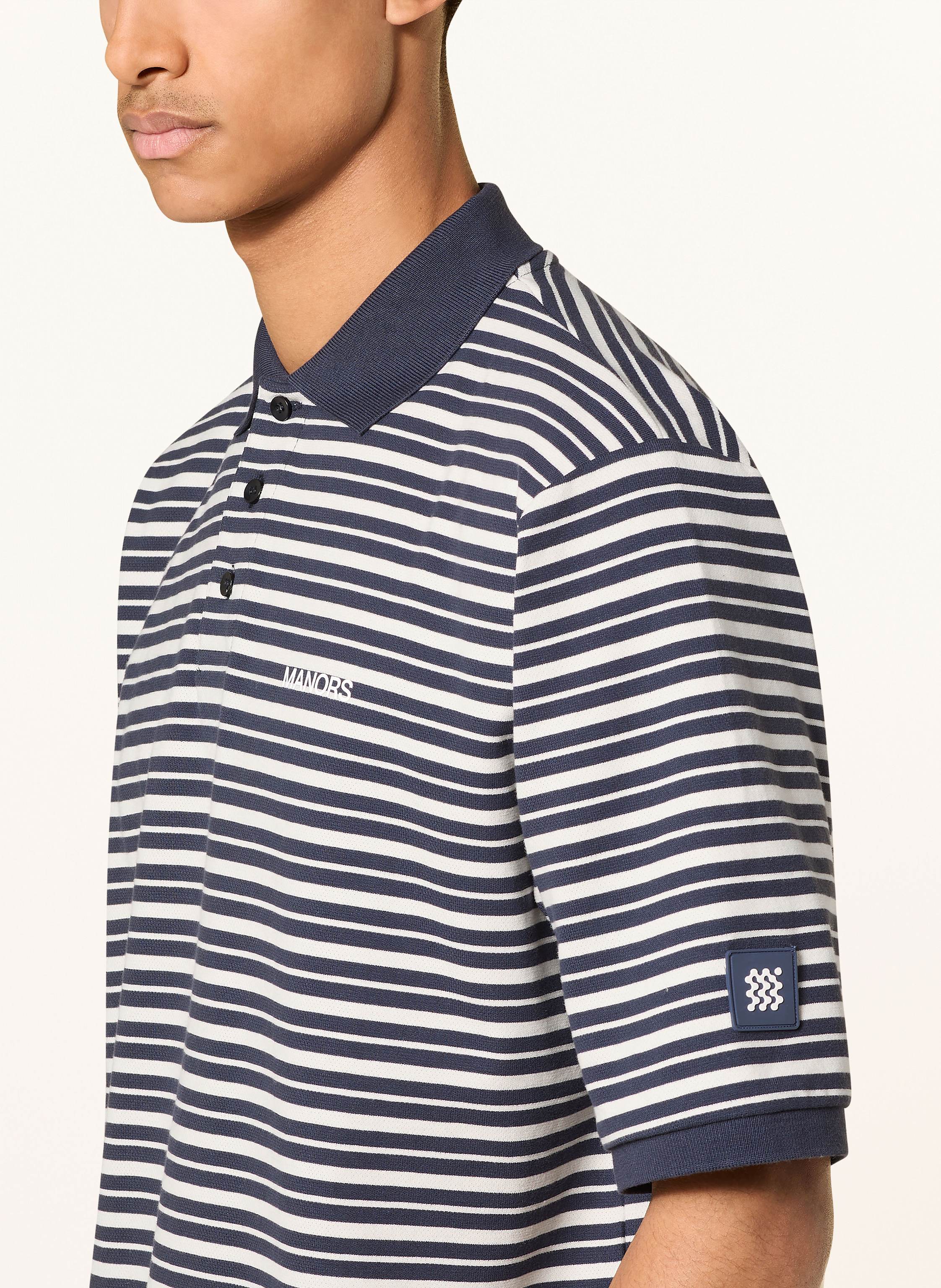 Thumbnail - Manors Pique-Poloshirt G.O.A.T blau