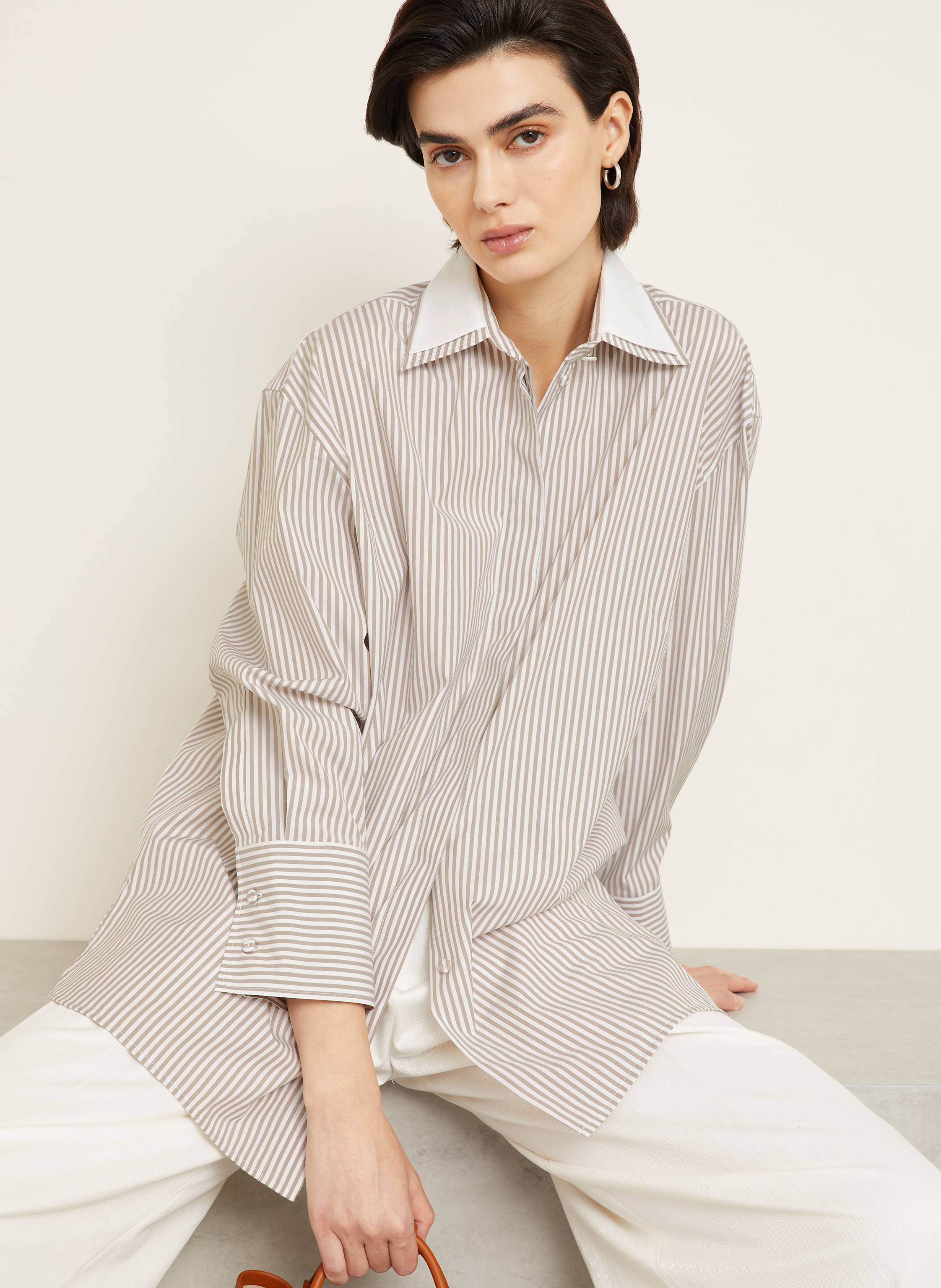 Thumbnail - Max Mara Oversized-Hemdbluse Tubinga weiss