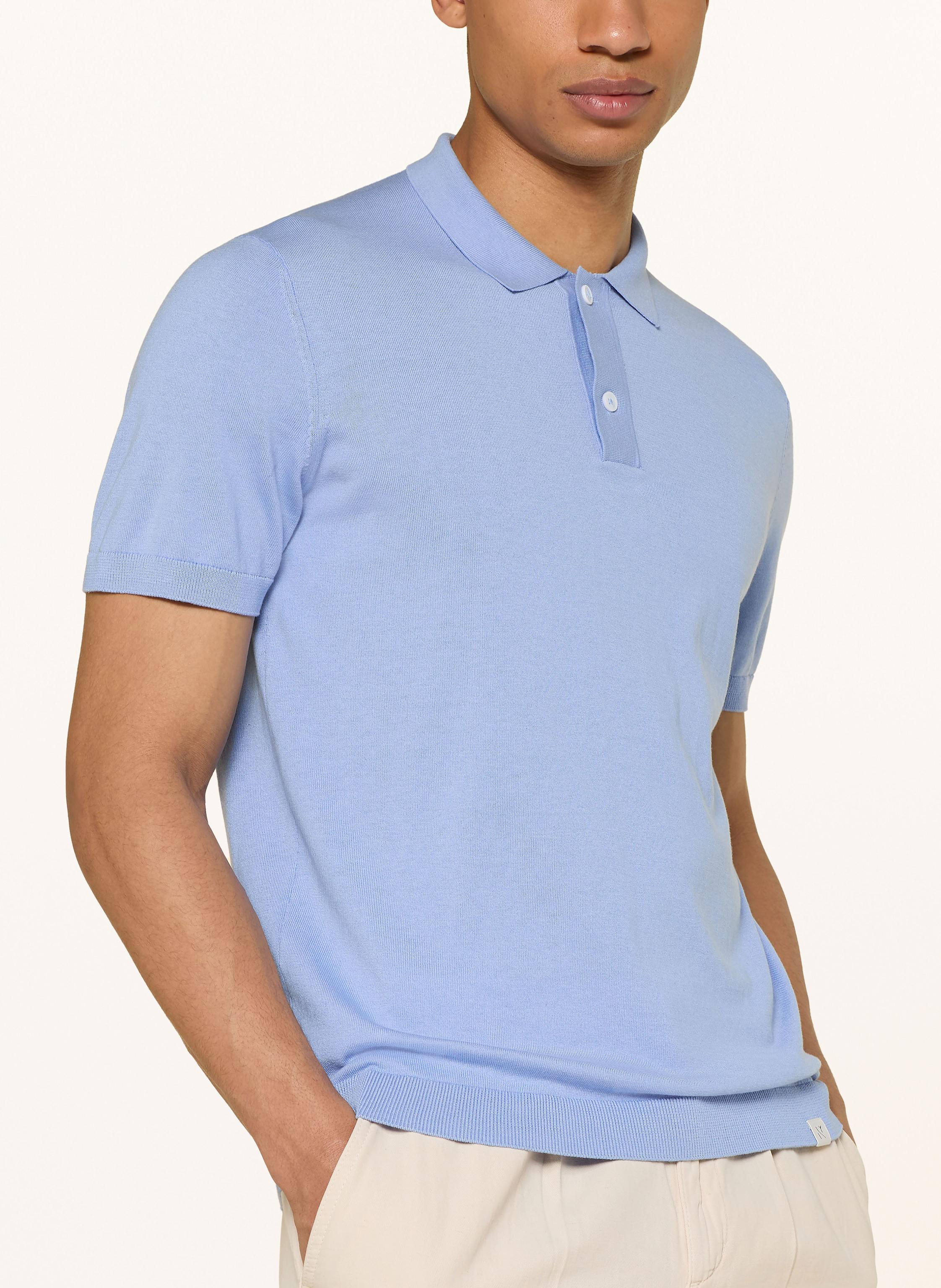 Thumbnail - Nowadays Strick-Poloshirt Mit Seide blau