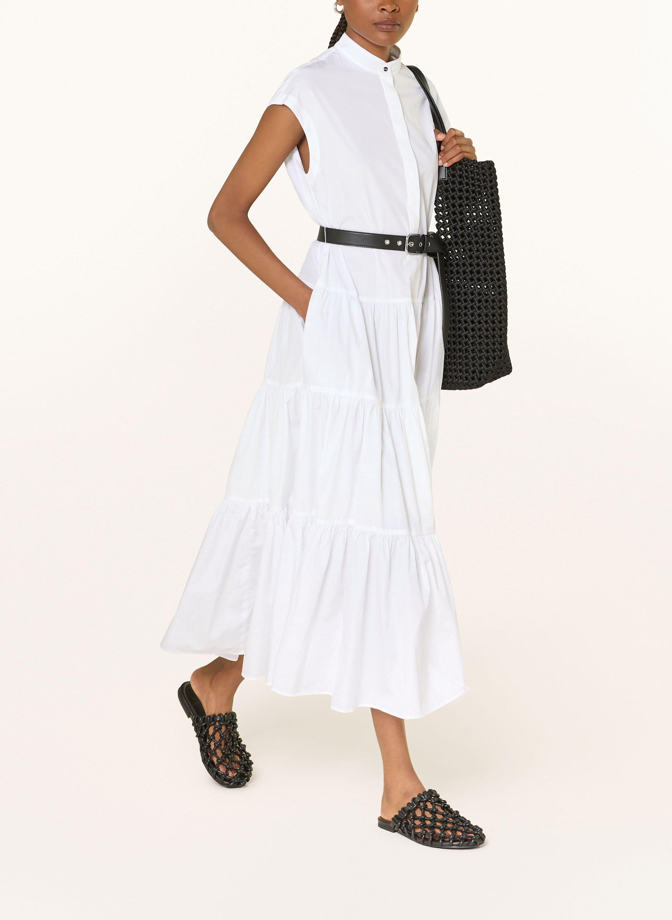Thumbnail - Max Mara Studio Kleid Bairo weiss