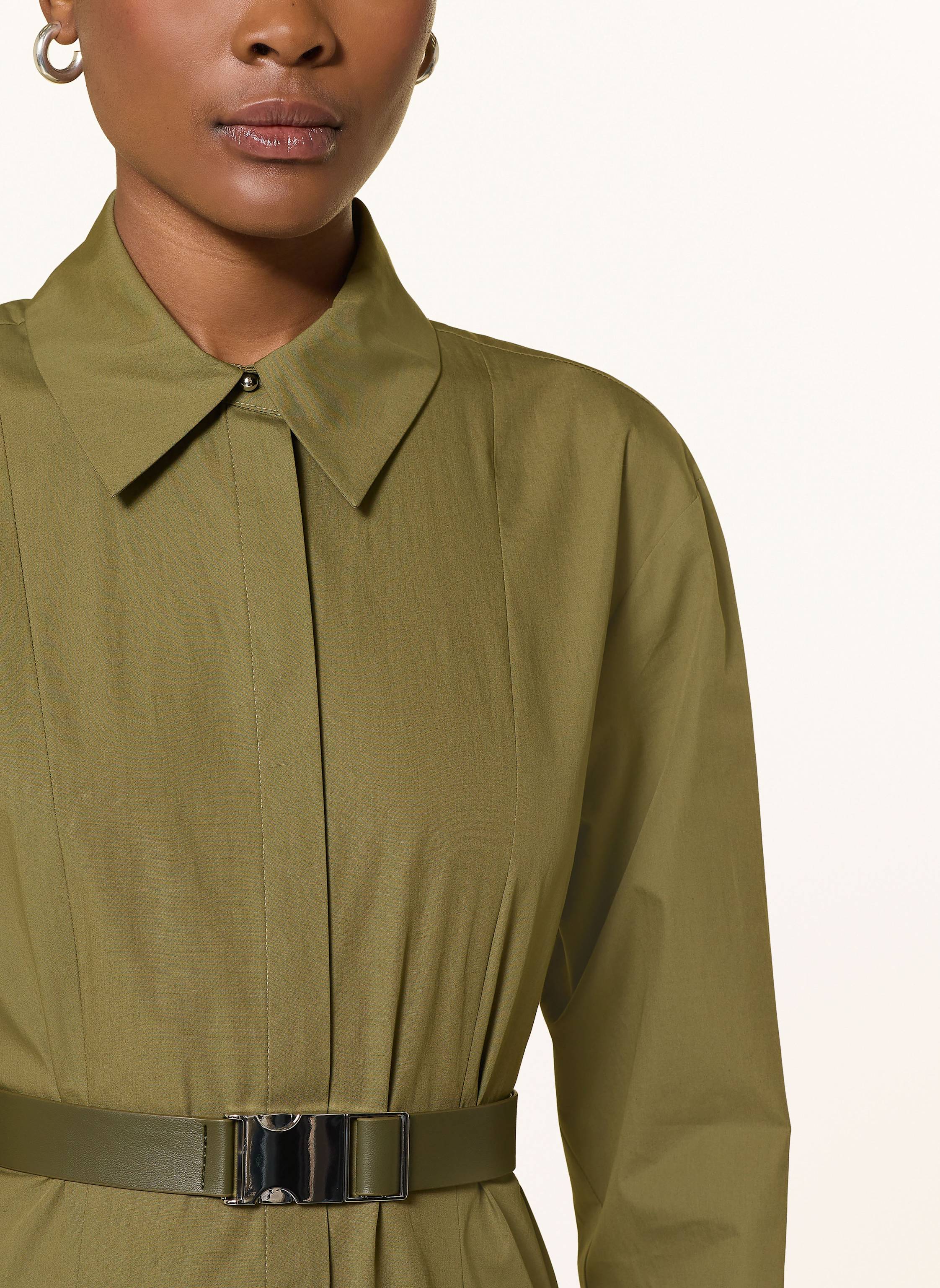 Thumbnail - Max Mara Studio Hemdblusenkleid Dancing gruen