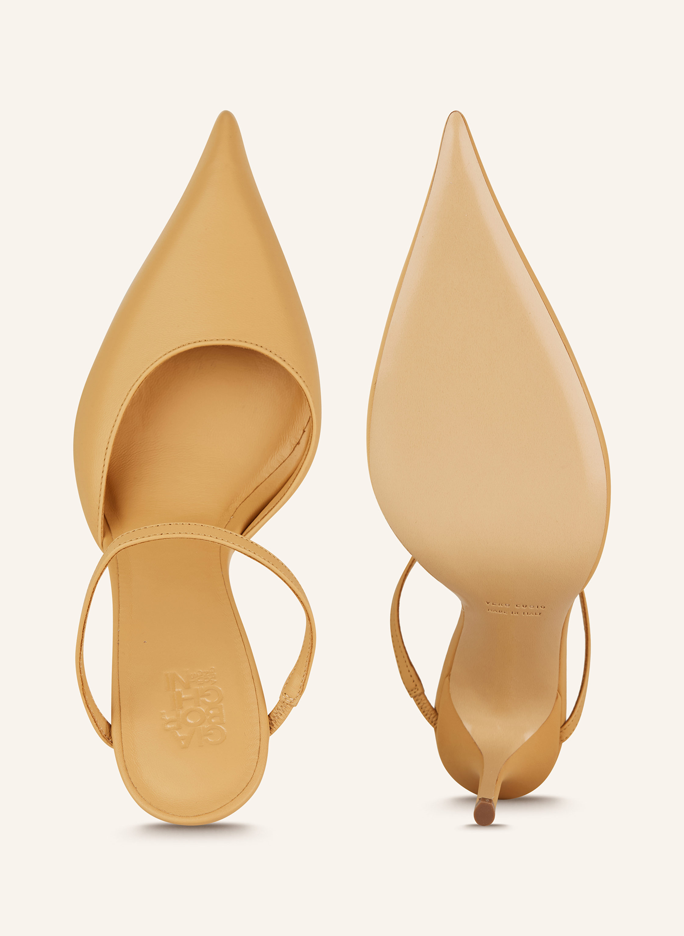 Thumbnail - Gia Borghini Mules beige