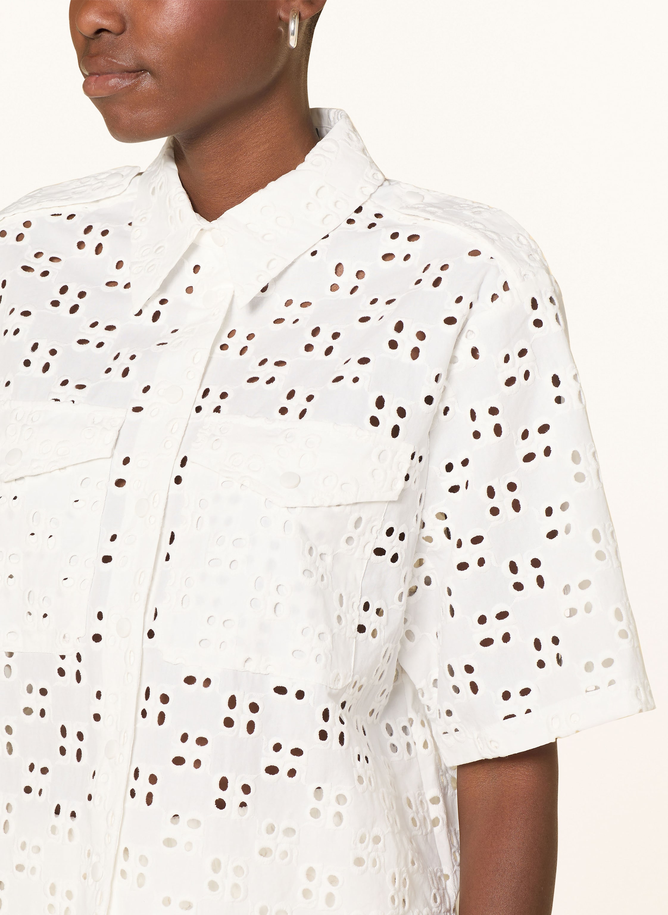 Thumbnail - dante6 Hemdbluse Toddy Aus Lochspitze weiss