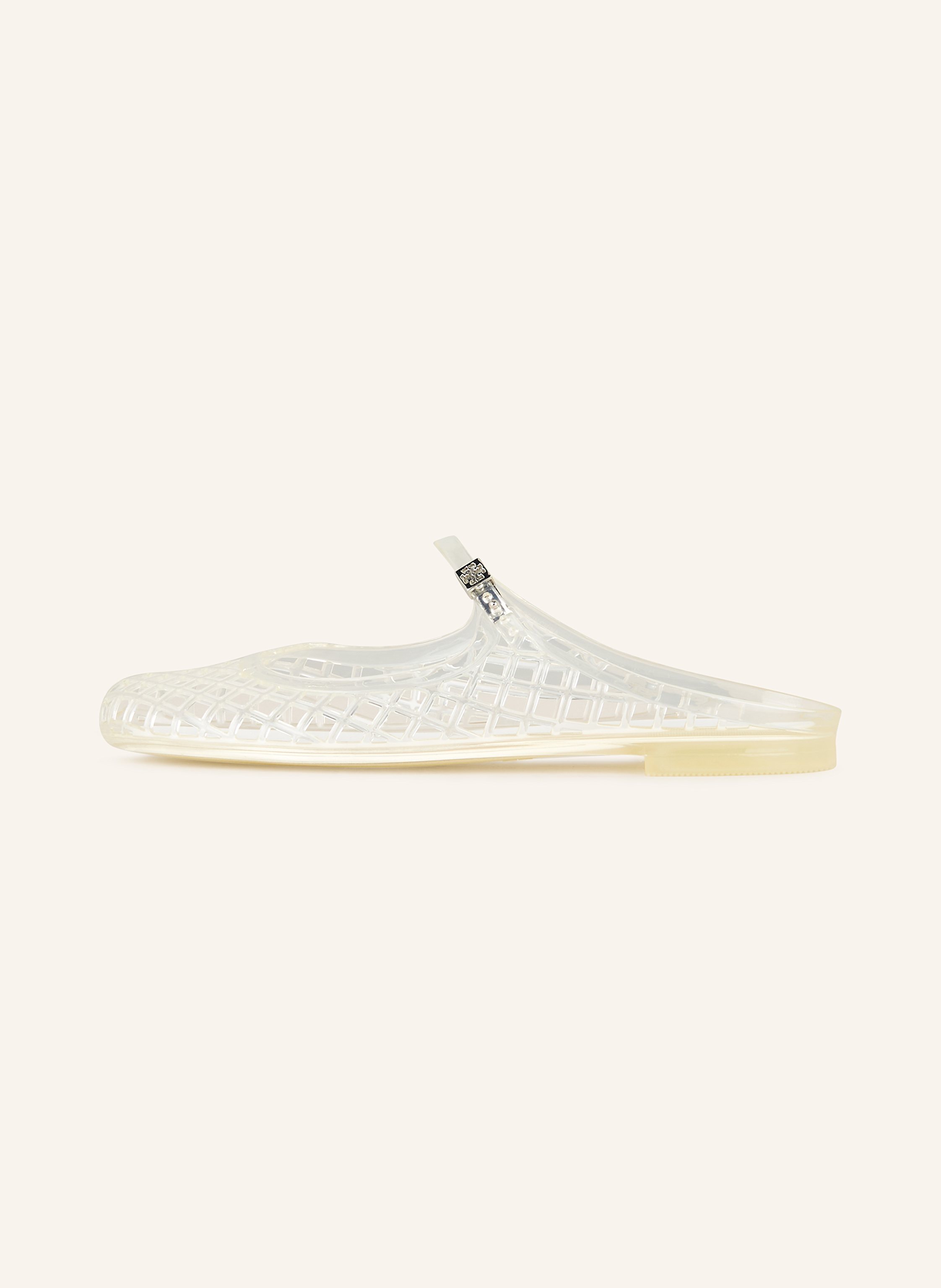 Thumbnail - Tory Burch Pantoletten Mellow weiss