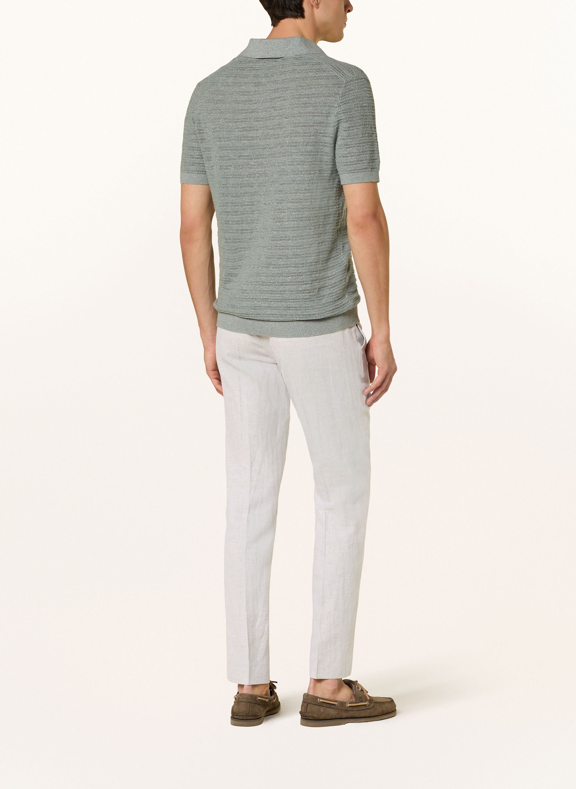 Thumbnail - Sand Copenhagen Anzughose Slim Fit Mit Leinen gruen