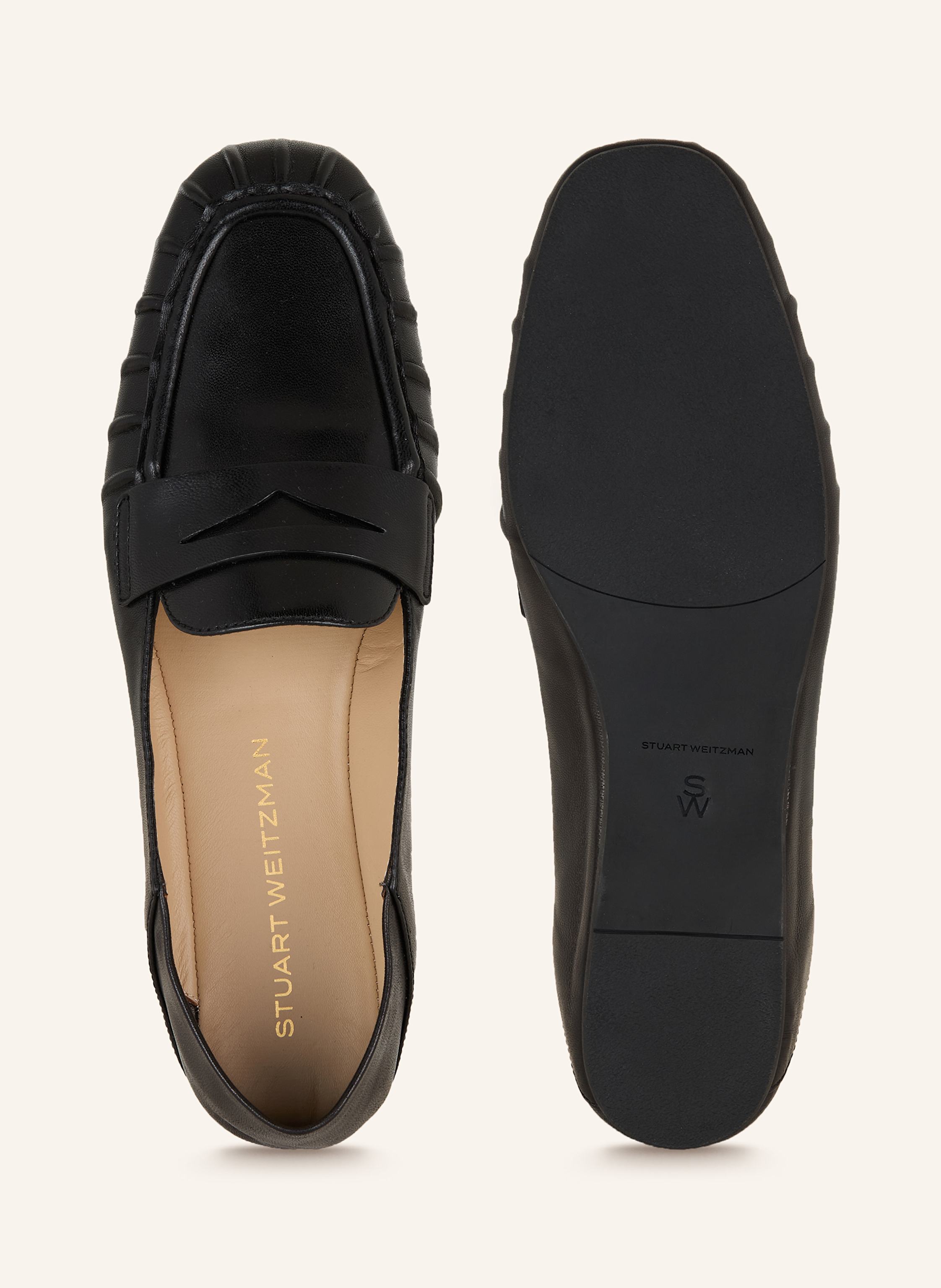 Thumbnail - Stuart Weitzman Penny-Loafer Brooks schwarz