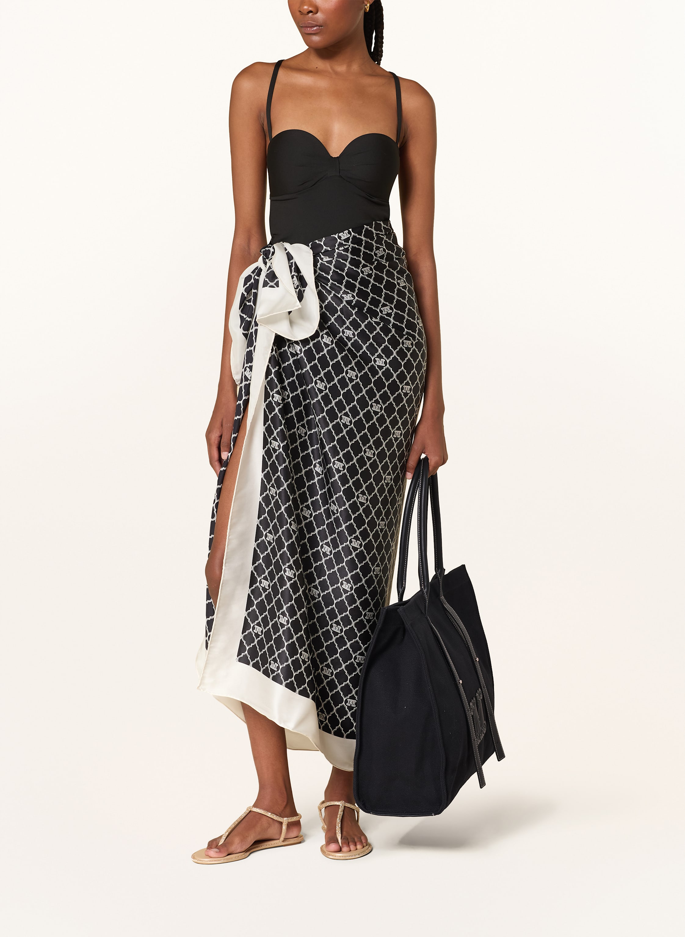 Thumbnail - Max Mara Beachwear Strandtasche Bravabeach schwarz