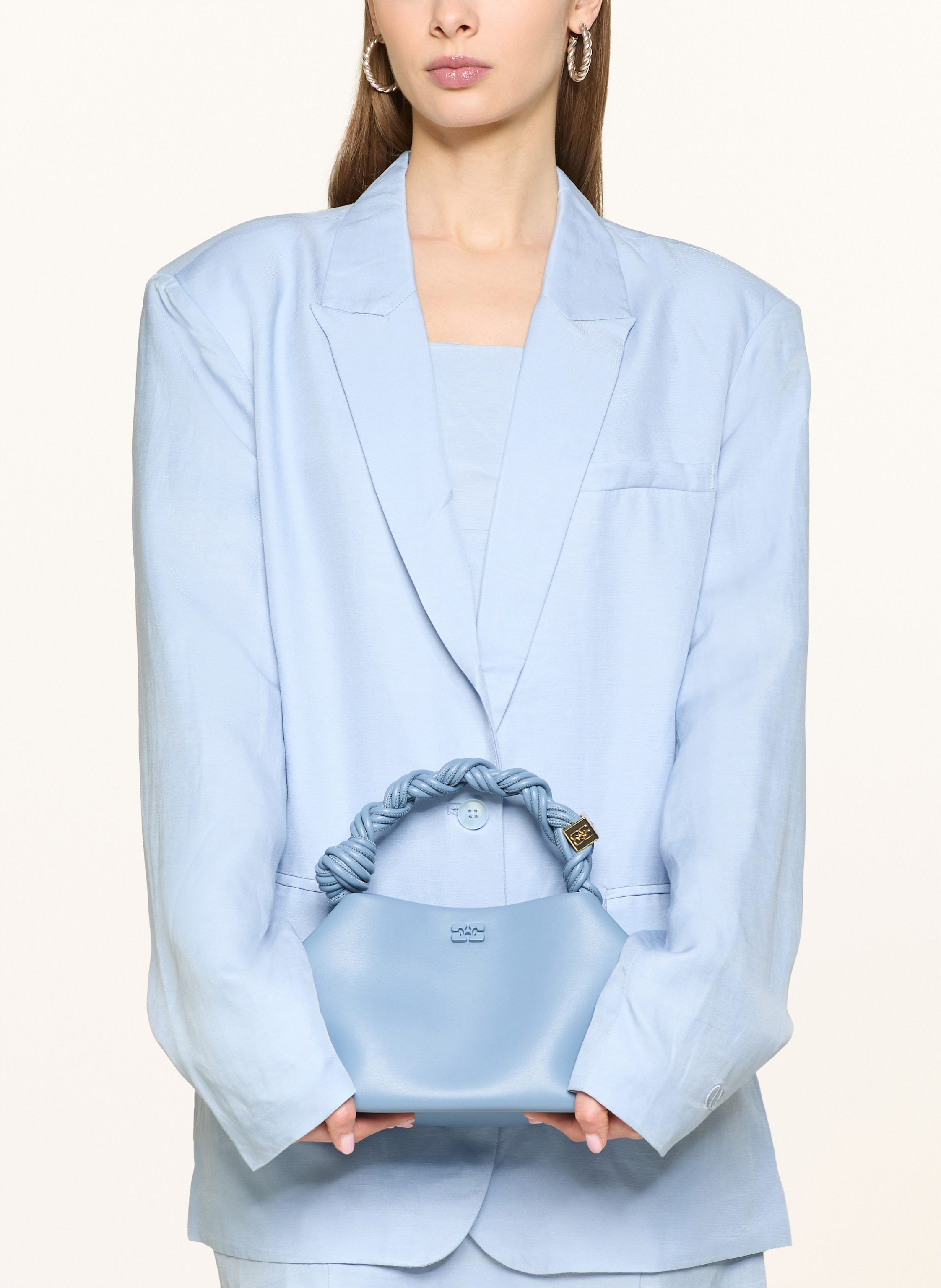 Thumbnail - Leger Studio Blazer Majella Mit Leinen blau
