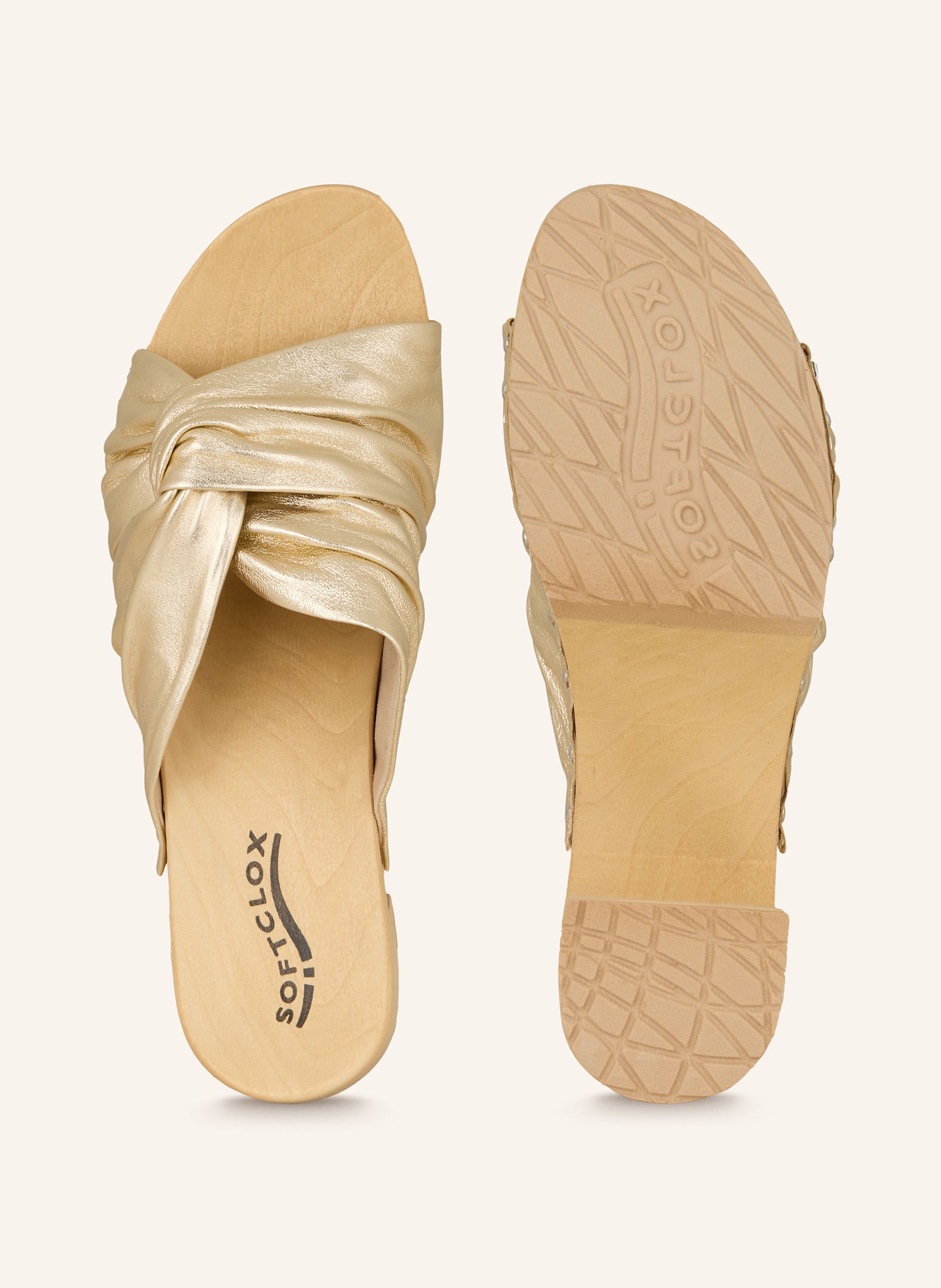 Thumbnail - Softclox Clogs Hortensia gold