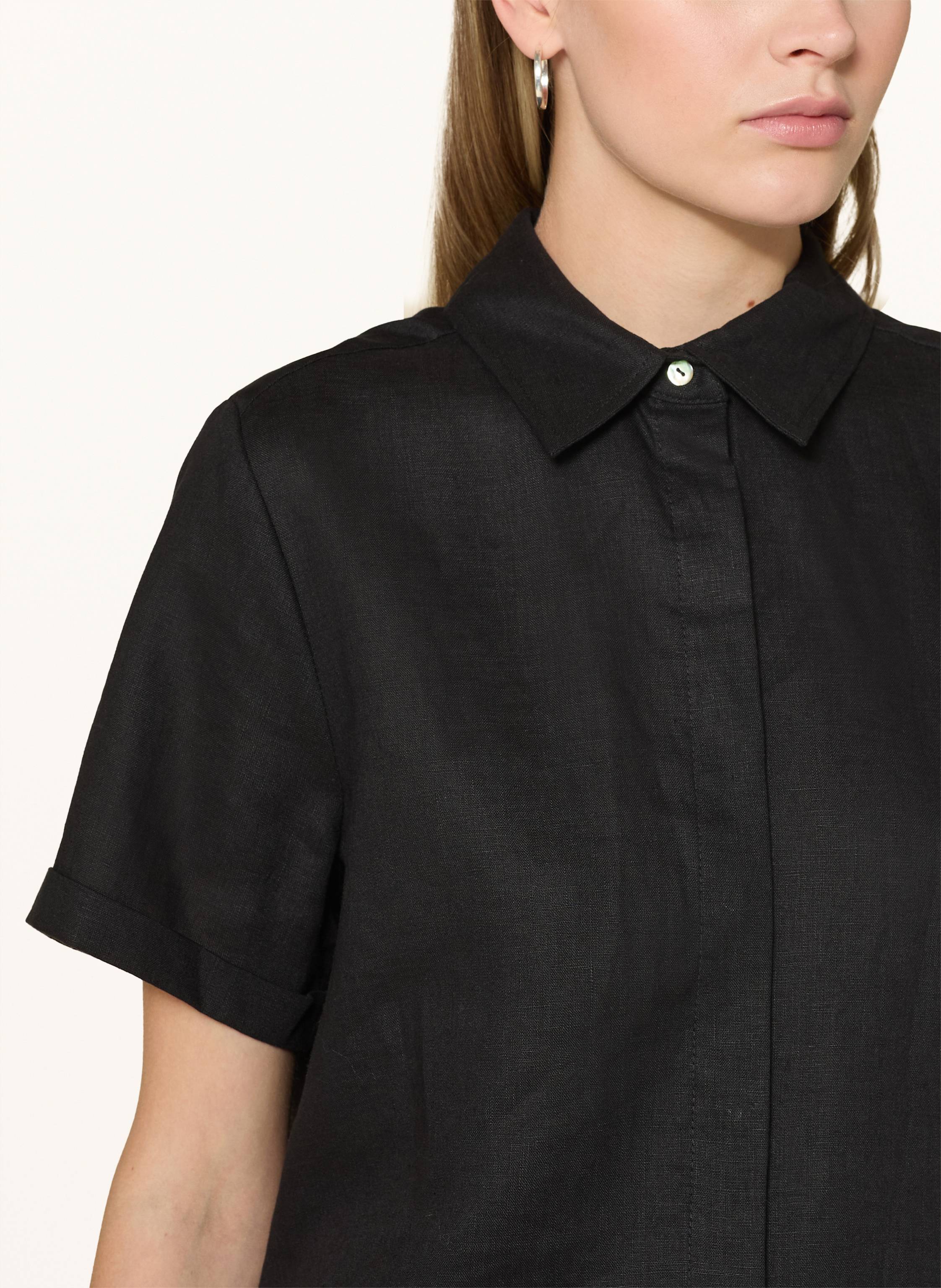 Thumbnail - Angoor Blusenshirt Stephanie Aus Leinen schwarz