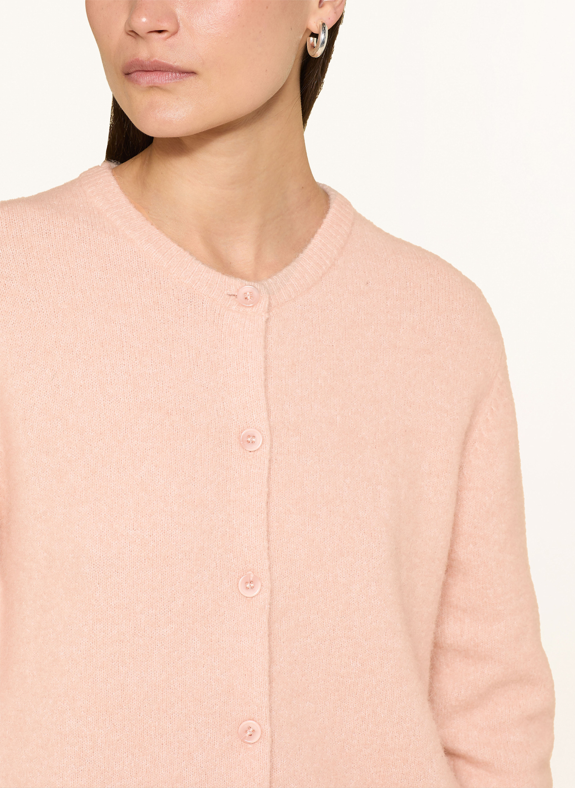 Thumbnail - Samsøe Samsøe Strickjacke Nor Mit Alpaka rosa