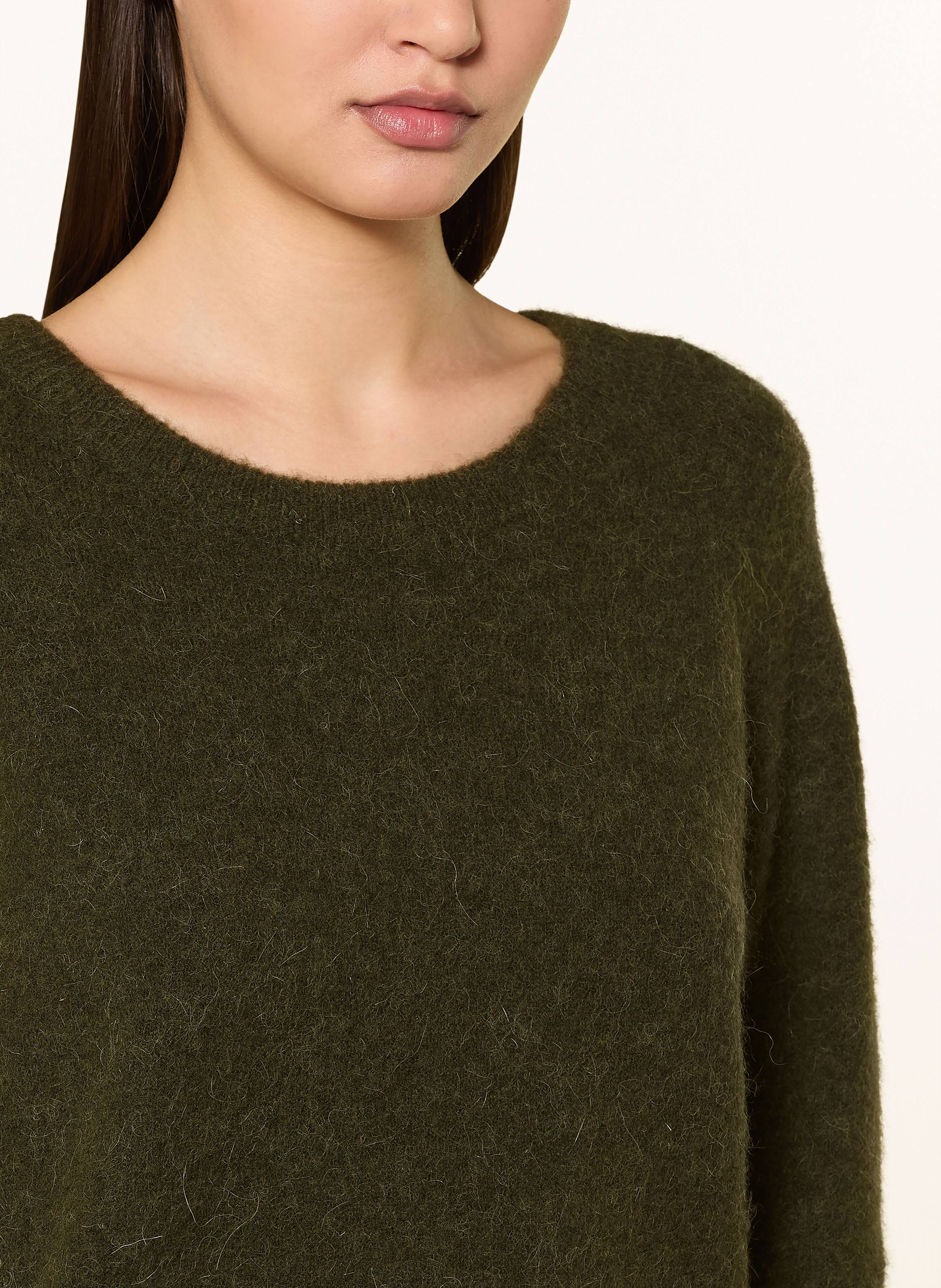 Thumbnail - Samsøe  Samsøe Pullover Nor O-N Short Mit Alpaka gruen