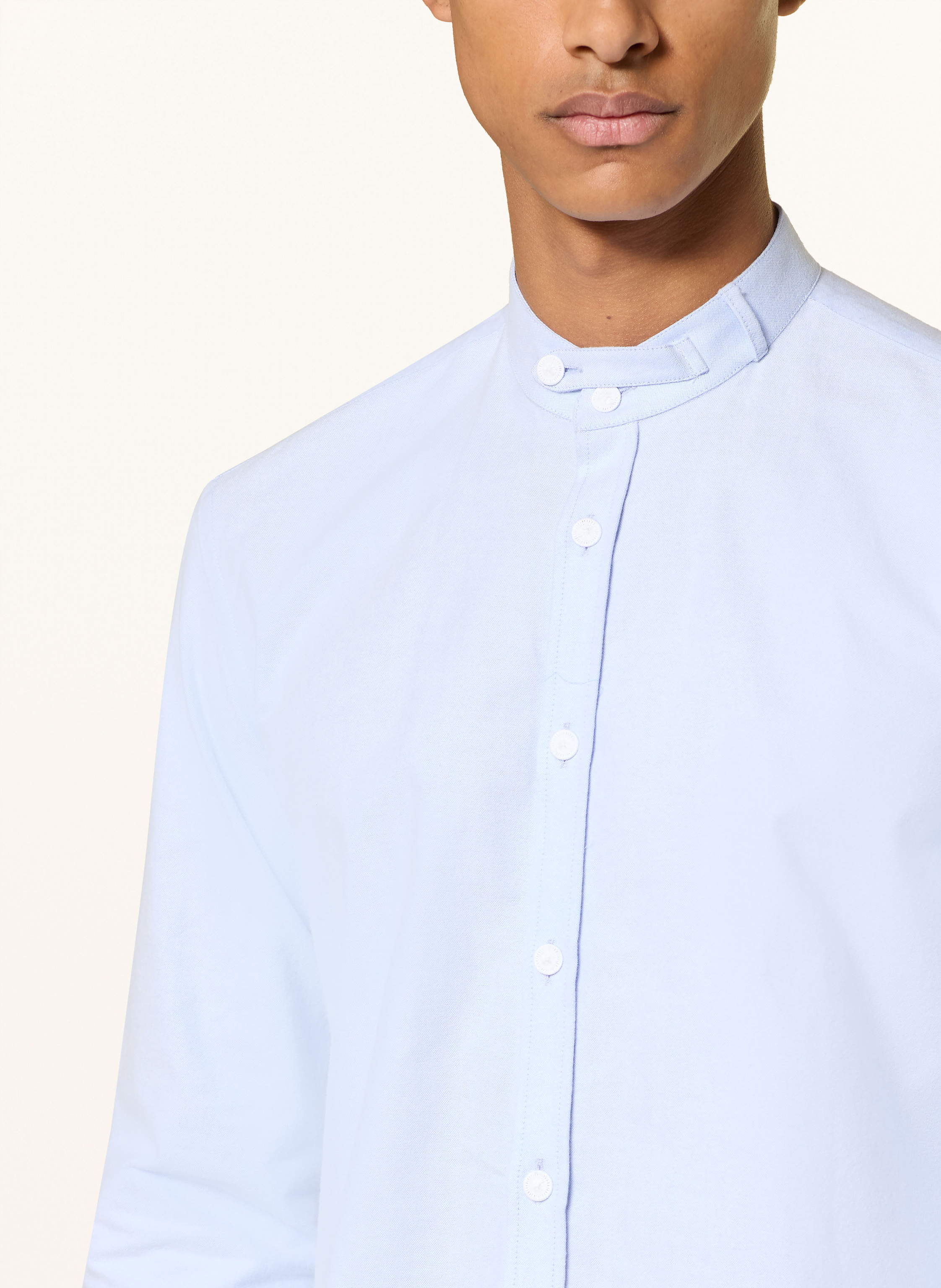 Thumbnail - Heimatglück Tracht Trachtenhemd Max Regular Fit Mit Stehkragen blau