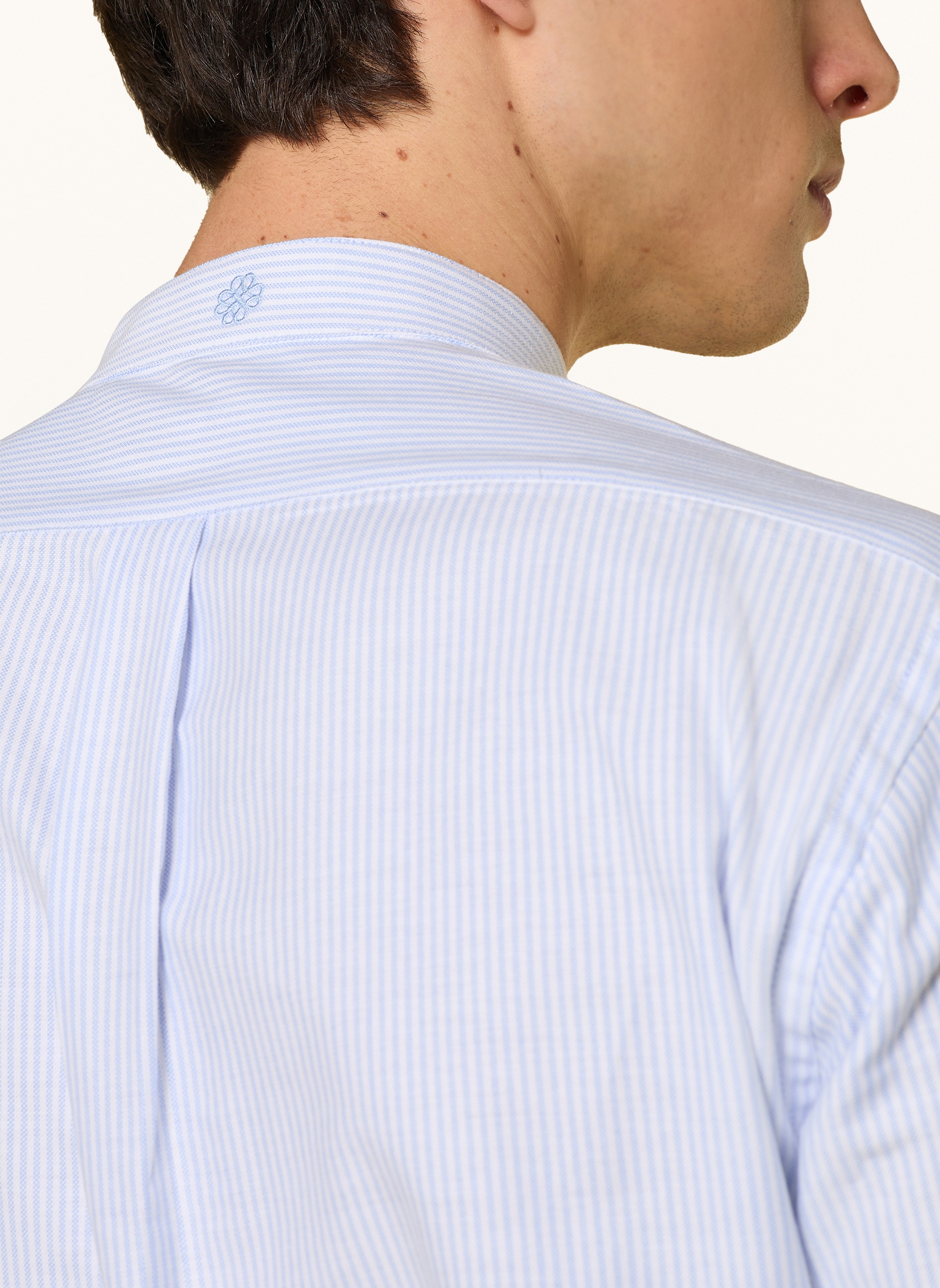 Thumbnail - Heimatglück Tracht Trachtenhemd Max Regular Fit Mit Stehkragen blau