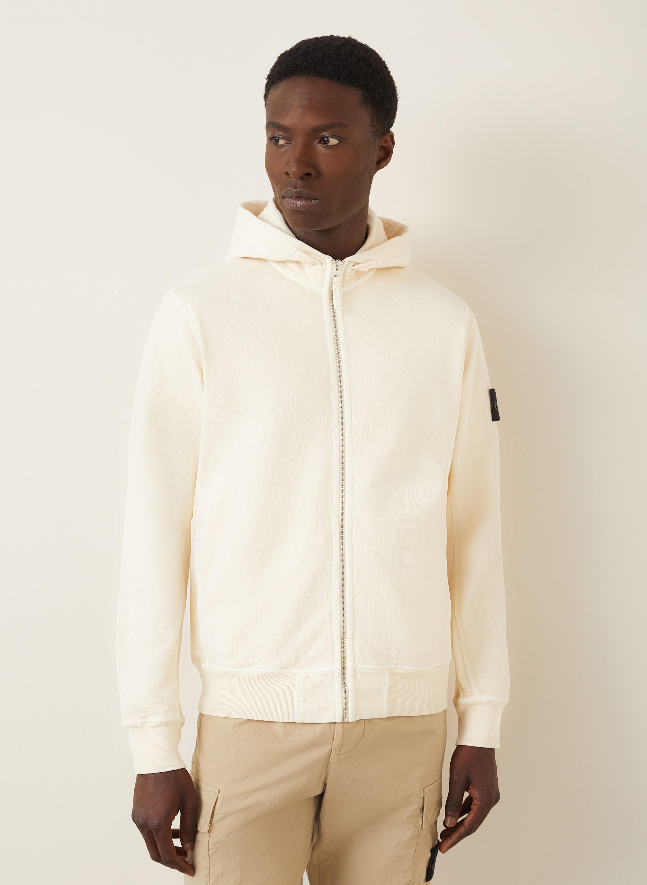 Thumbnail - Stone Island Sweatjacke weiss