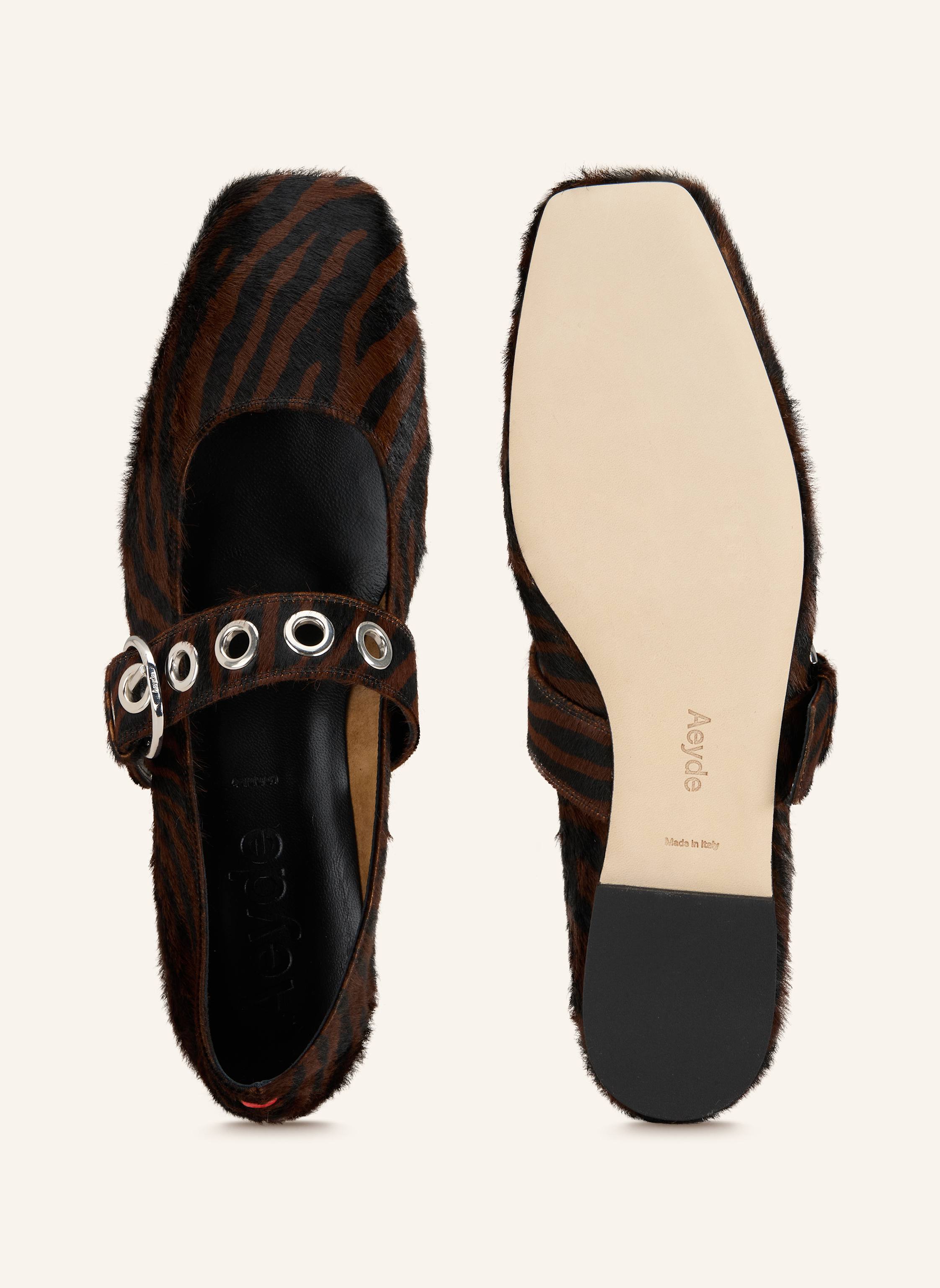 Thumbnail - Aeyde Mary-Jane-Ballerinas Uma braun