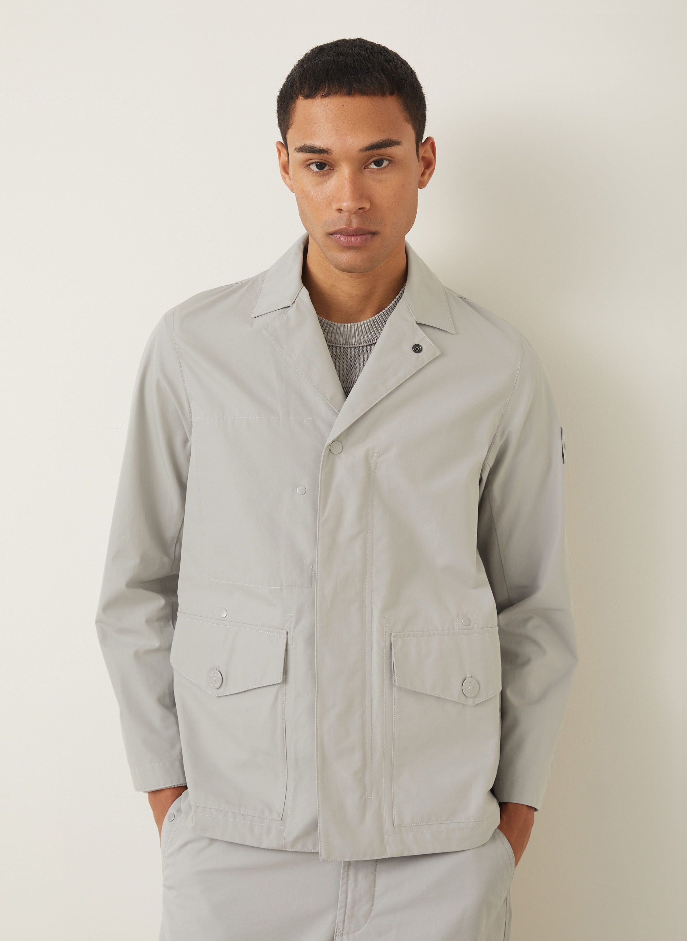 Thumbnail - Stone Island Jacke Ghost grau