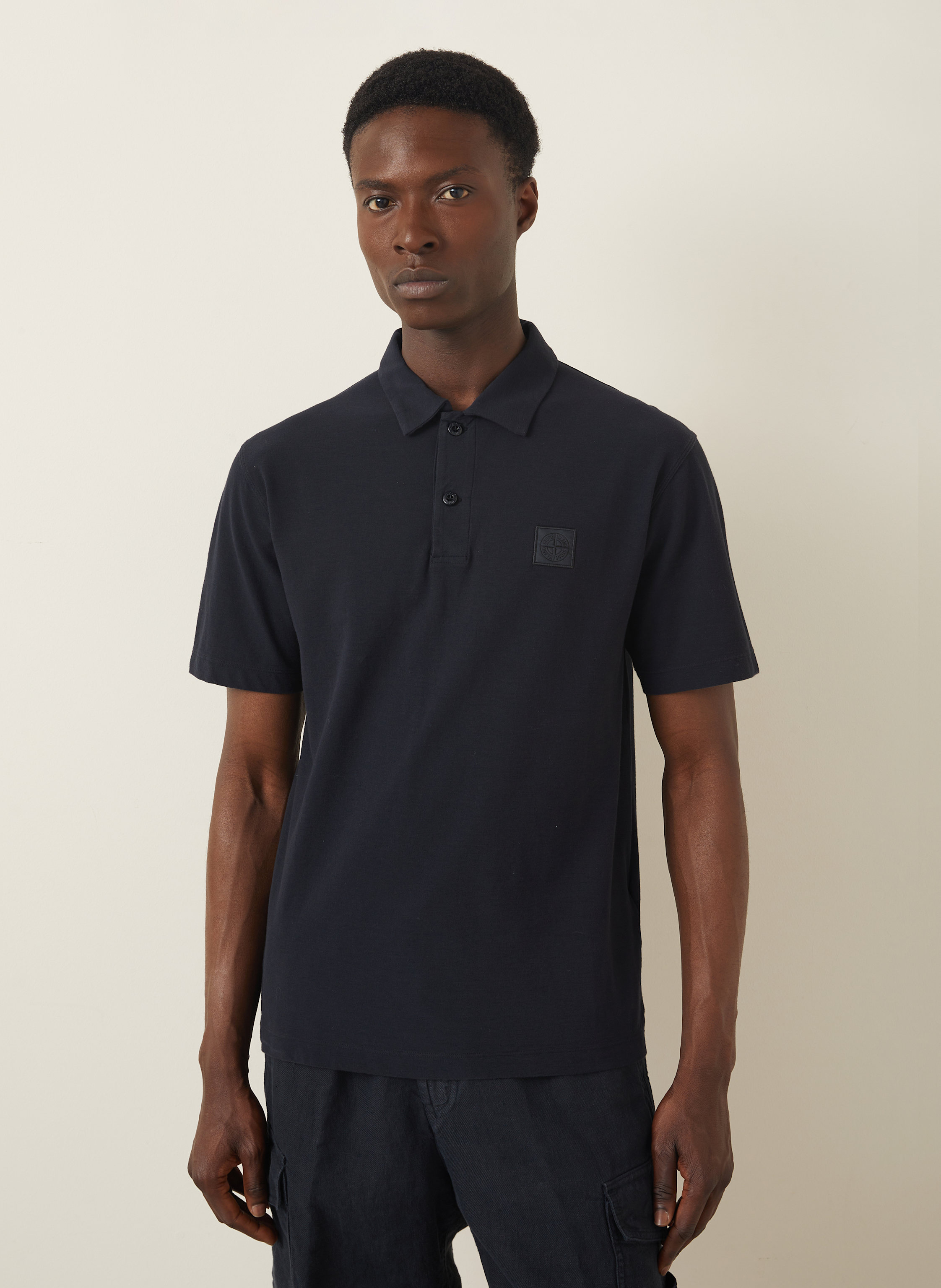 Thumbnail - Stone Island Jersey-Poloshirt Ghost blau