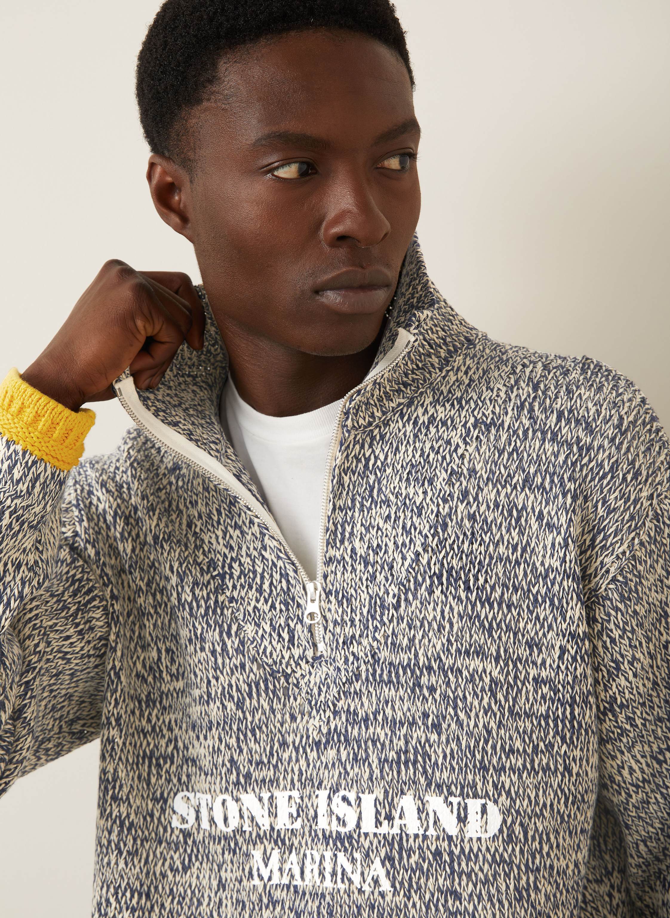 Thumbnail - Stone Island Troyer Marina Mit Leinen grau