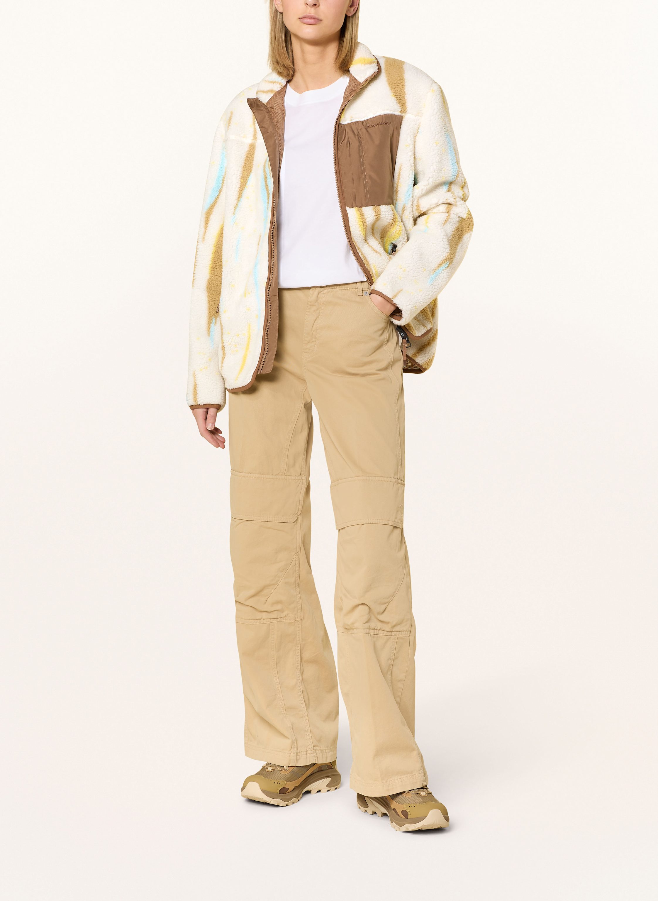 Thumbnail - Knowledgecotton Apparel Fleecejacke Nothern Lights beige