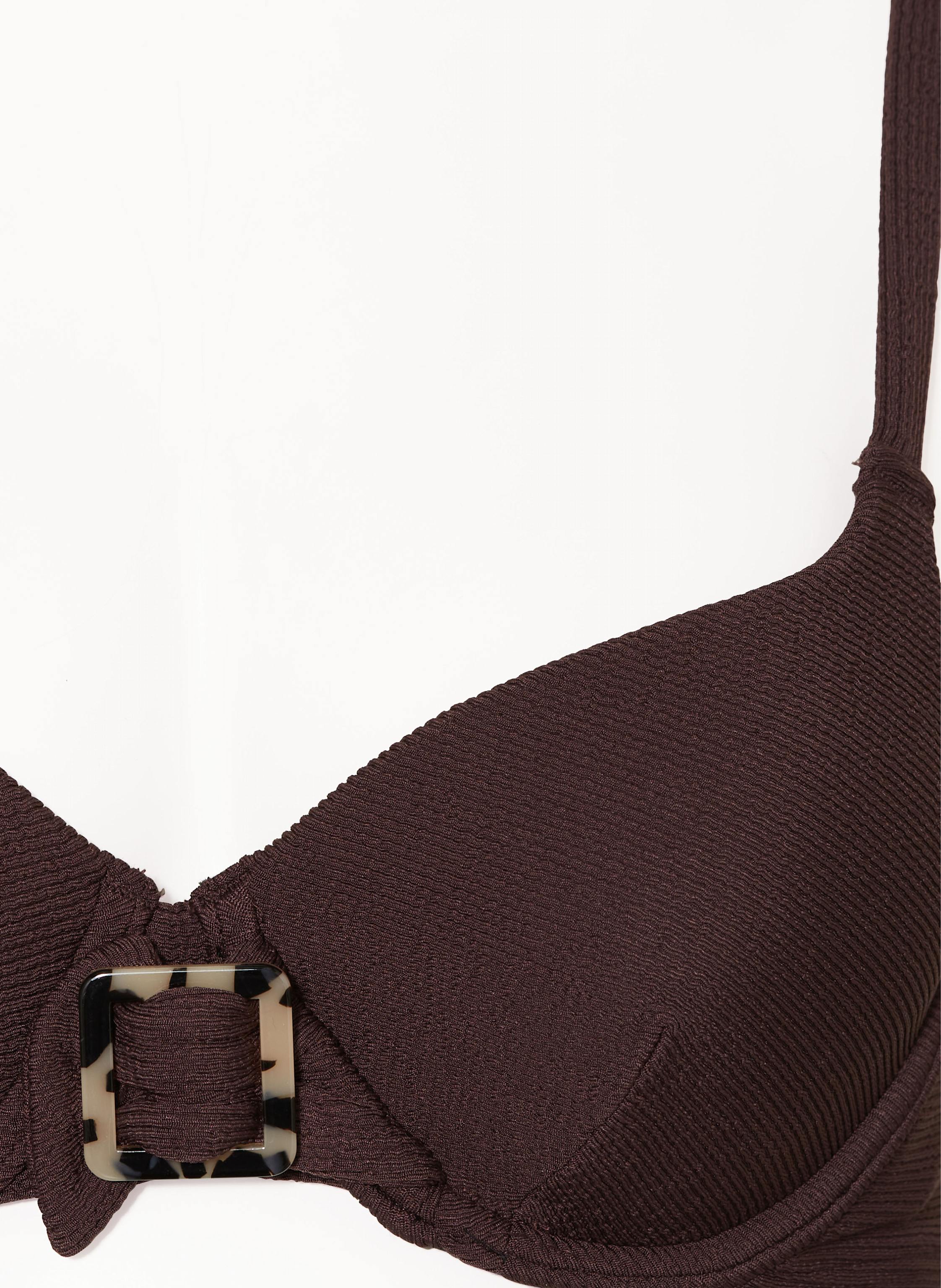 Thumbnail - Cyell Bügel-Bikini-Top Wavy Brown braun